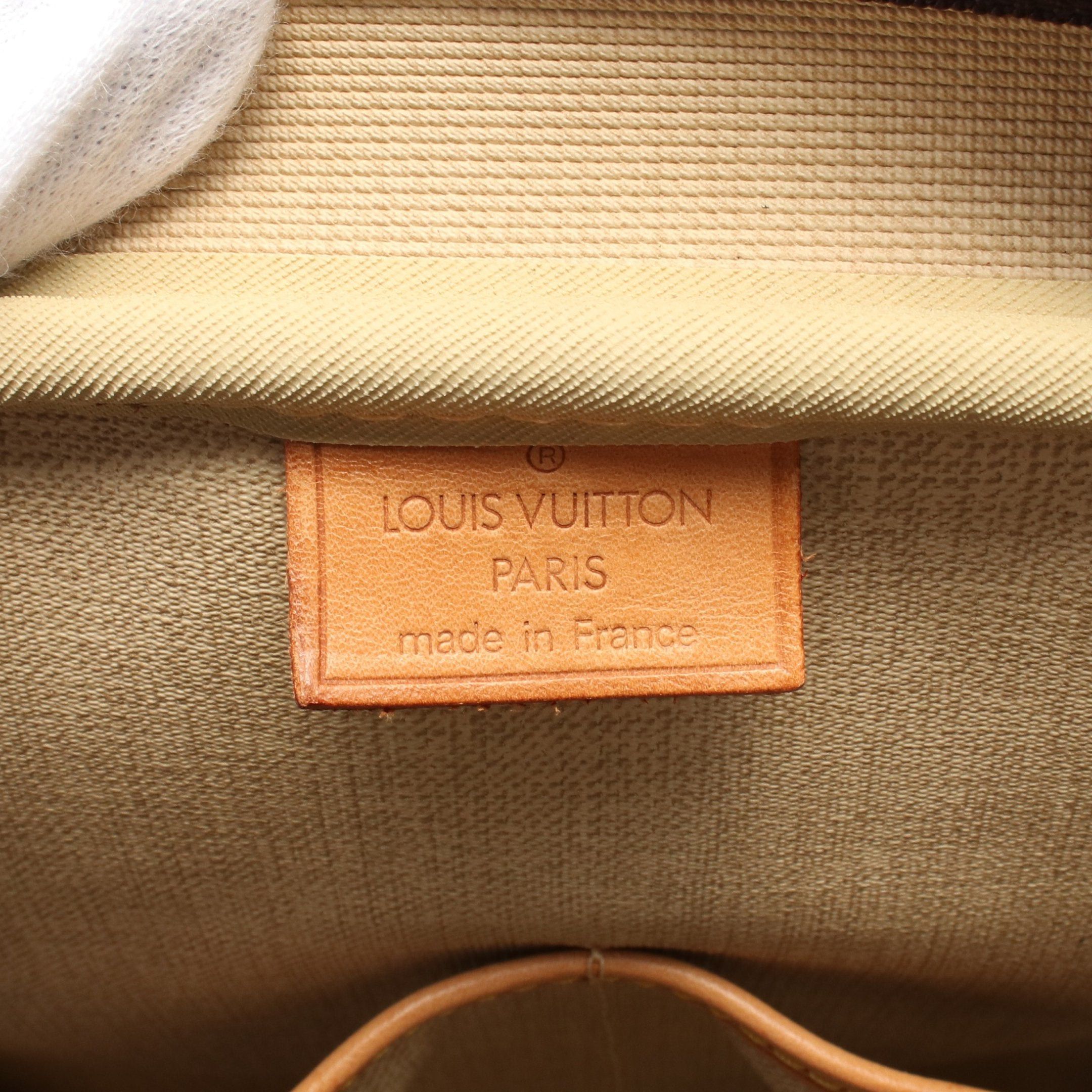 Louis Vuitton Louis Vuitton Deauville Bowling Vanity Monogram Handbag Leather Brown Size ONE SIZE - 4 Thumbnail