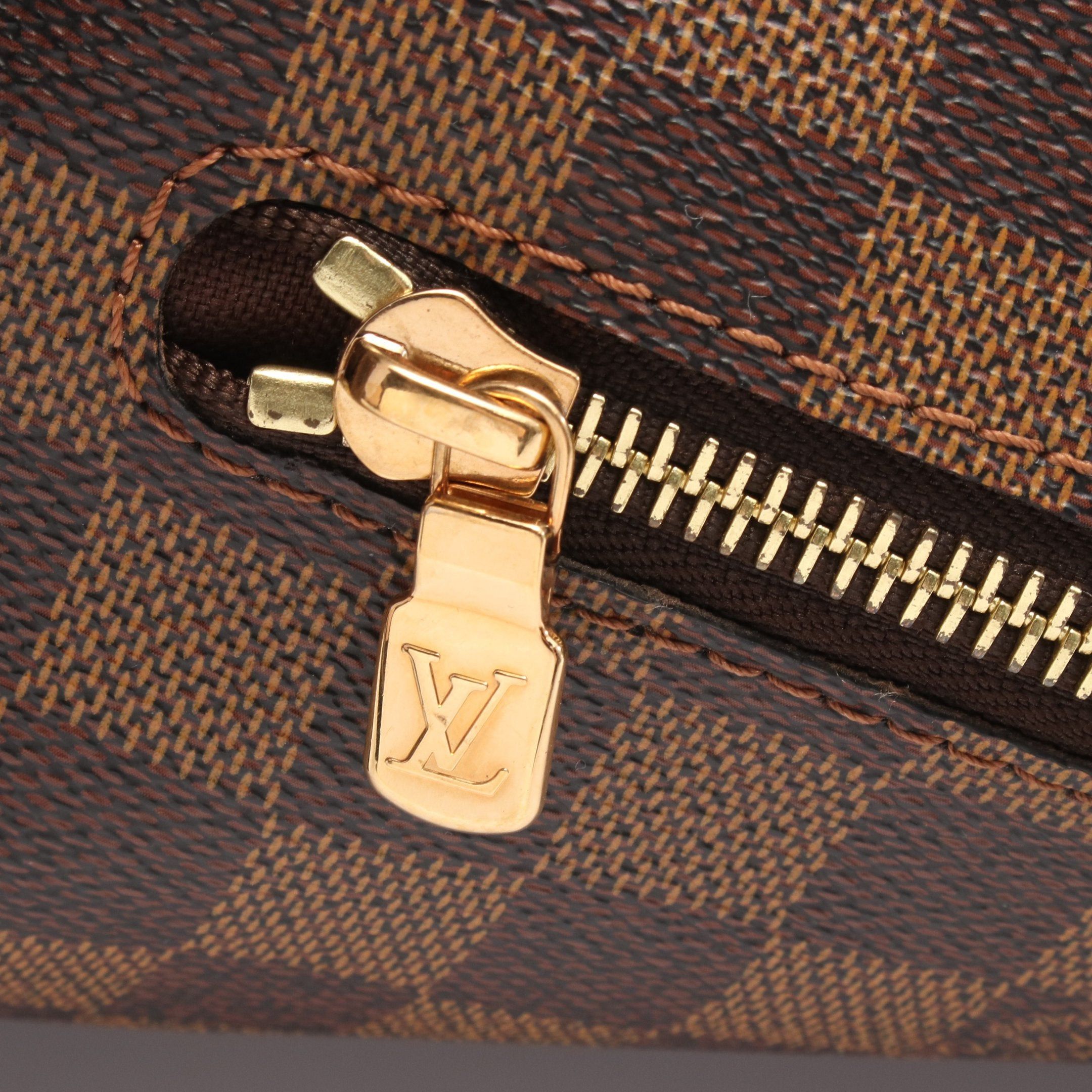 Louis Vuitton Louis Vuitton Brooklyn Mm Damier Ebene Shoulder Bag Leather Brown Size ONE SIZE - 7 Thumbnail