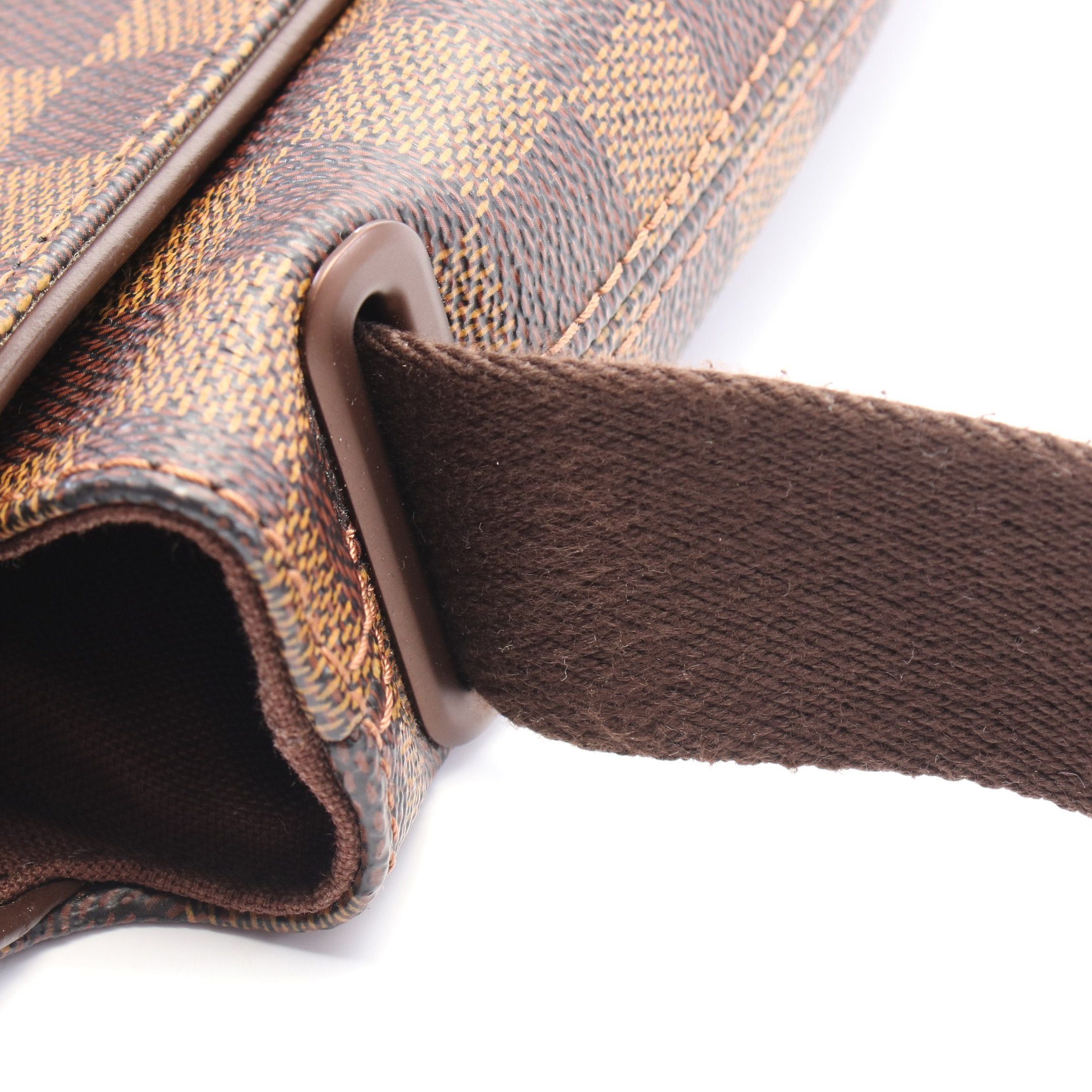 Louis Vuitton Louis Vuitton Brooklyn Mm Damier Ebene Shoulder Bag Leather Brown Size ONE SIZE - 6 Thumbnail