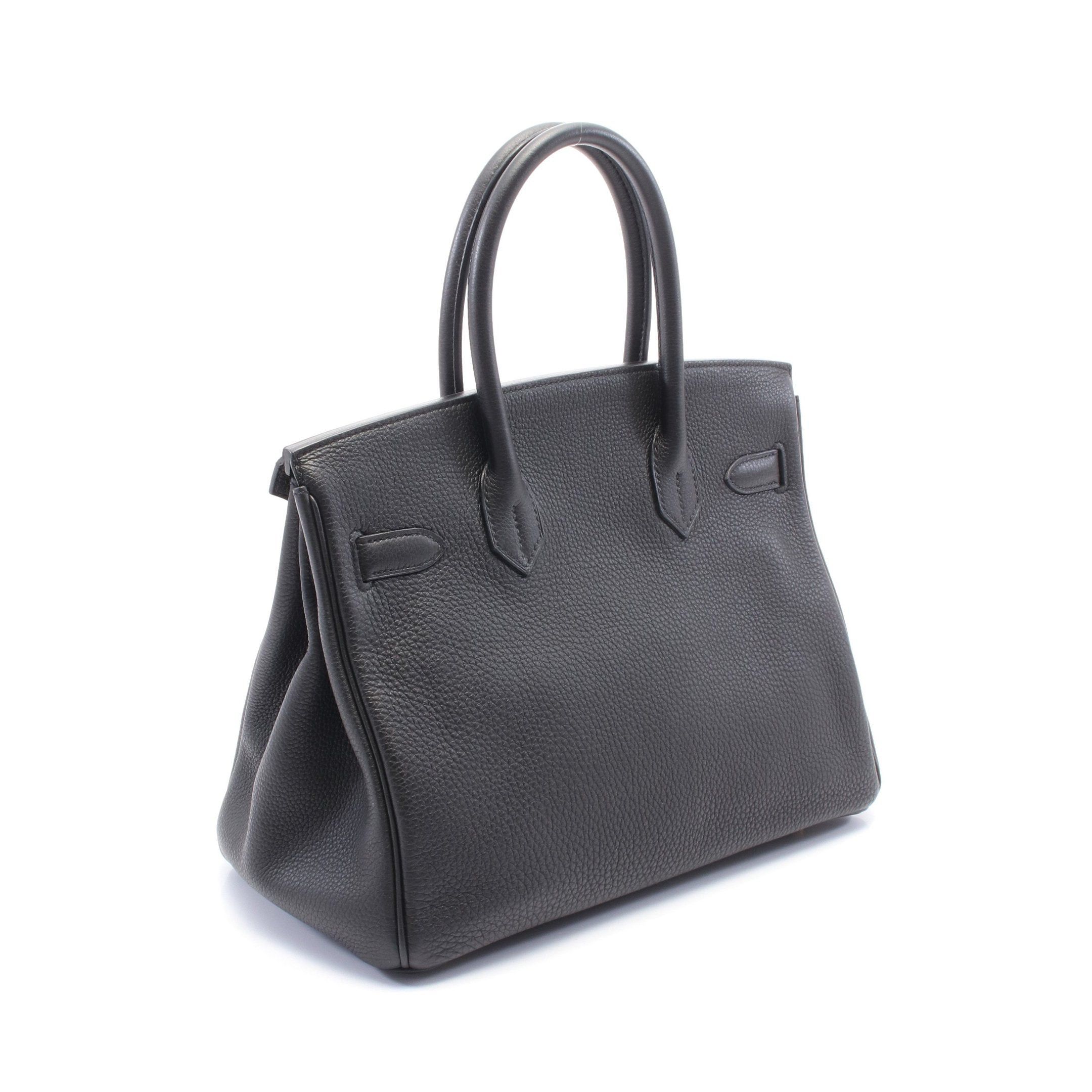 Hermes Hermes Birkin 30 Handbag Togo Black Gold Hardware A Stamp Size ONE SIZE - 2 Thumbnail