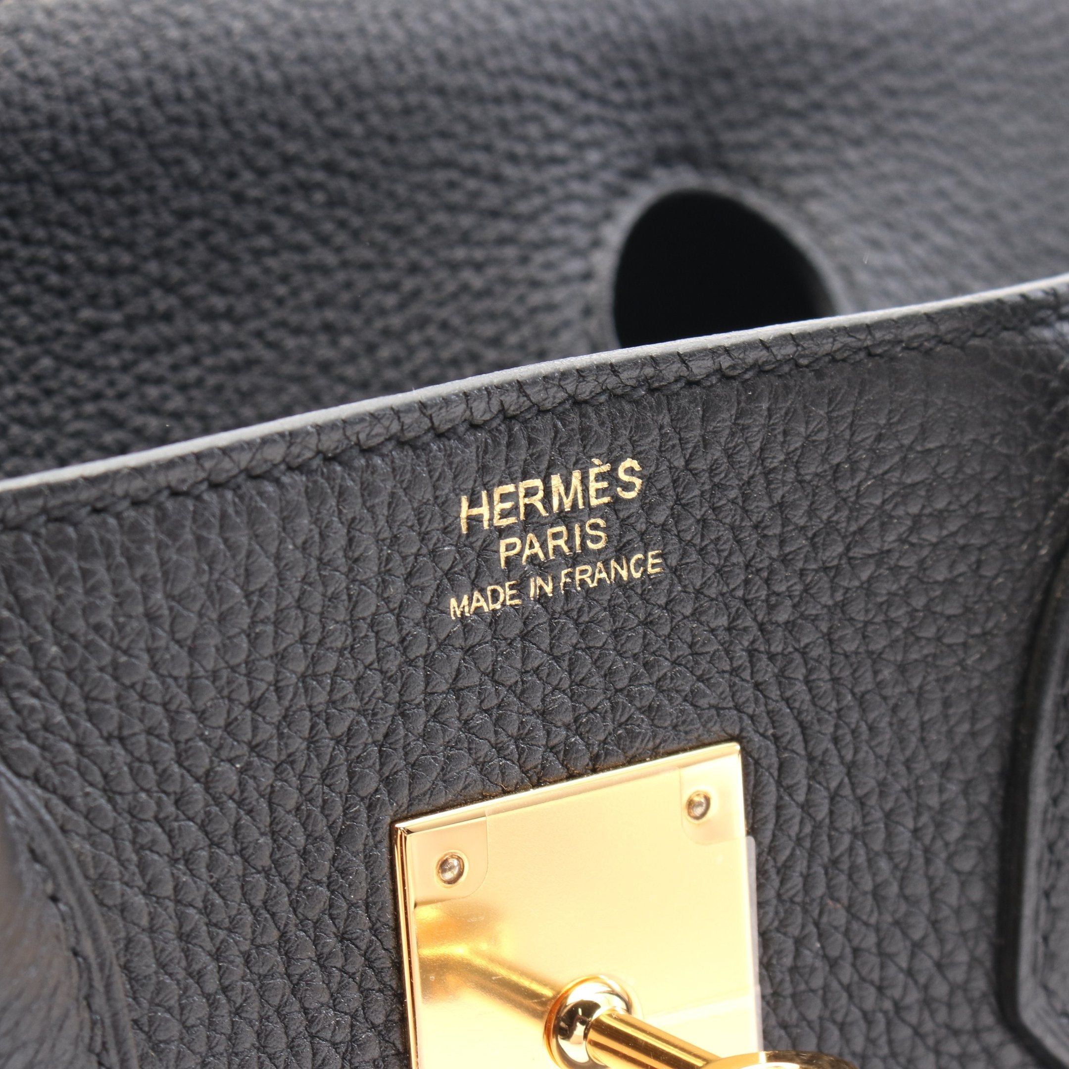 Hermes Hermes Birkin 30 Handbag Togo Black Gold Hardware A Stamp Size ONE SIZE - 4 Thumbnail