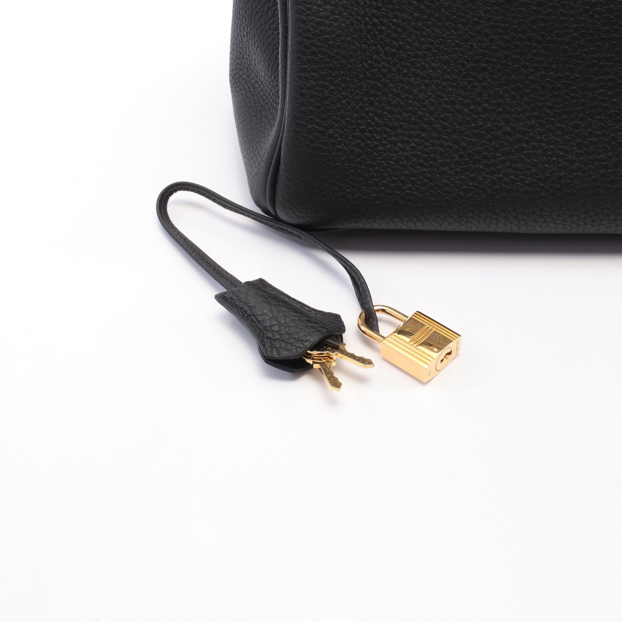 Hermes Hermes Birkin 30 Handbag Togo Black Gold Hardware A Stamp Size ONE SIZE - 6 Thumbnail