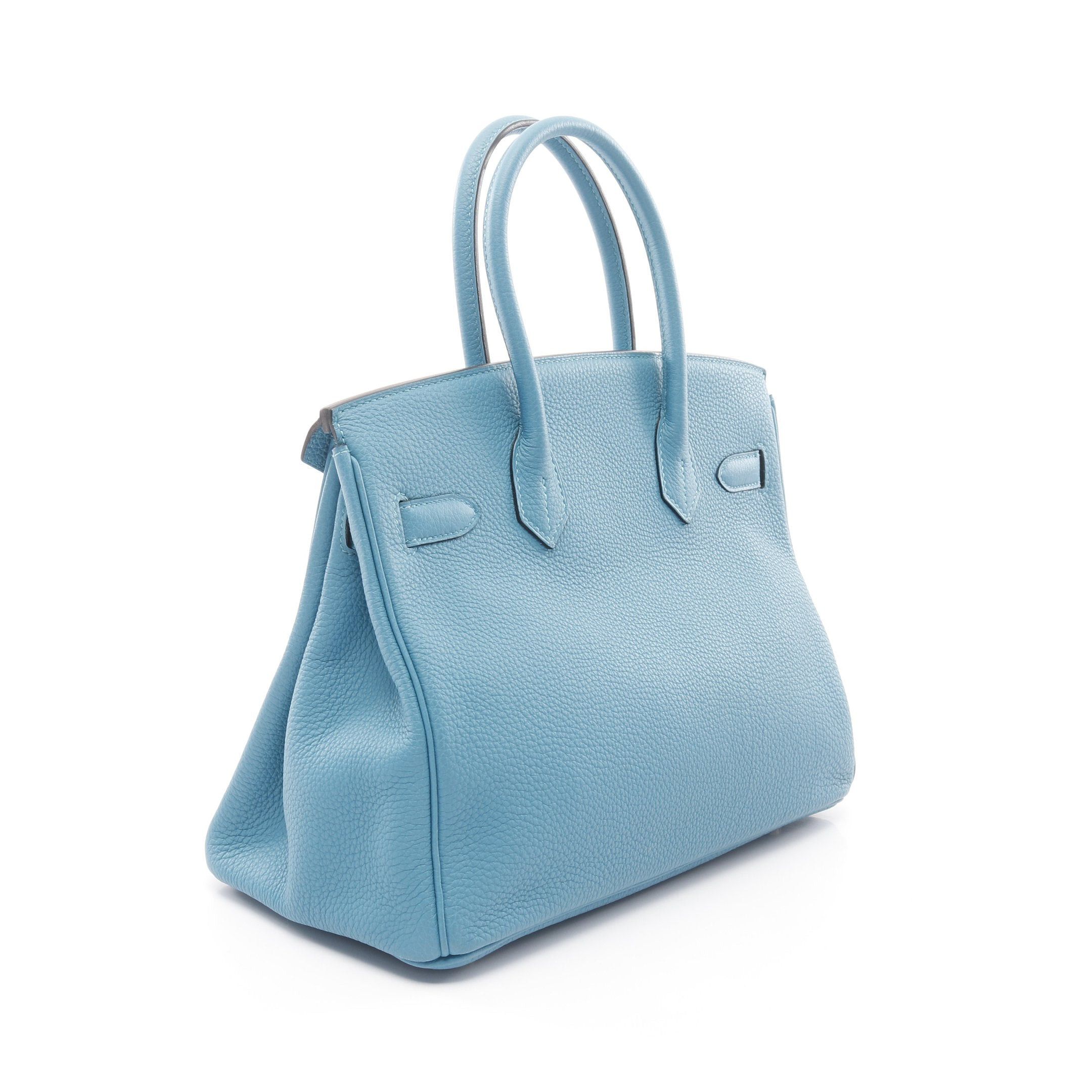 Hermes Hermes Birkin 30 Blue Paon Handbag Togo Silver Hardware □ R Stamp Size ONE SIZE - 2 Thumbnail