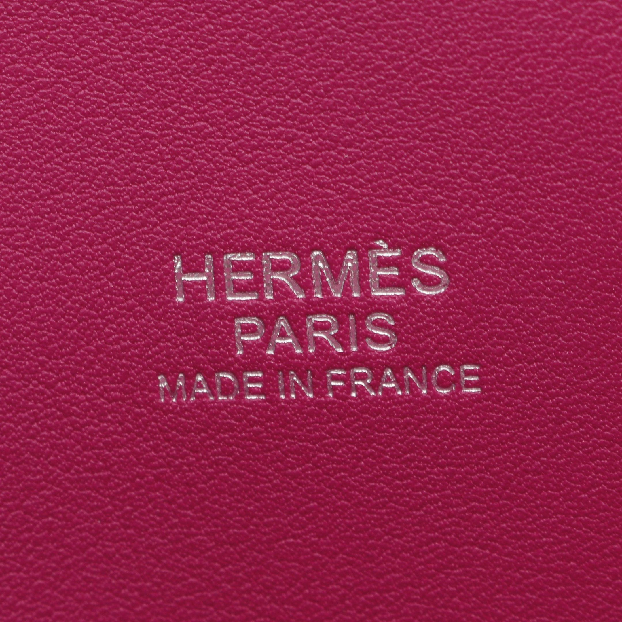 Hermes Hermes Bolide 27 Rose Purple Handbag Veau Swift Pink Silver Hardware C Engraved Size ONE SIZE - 4 Thumbnail