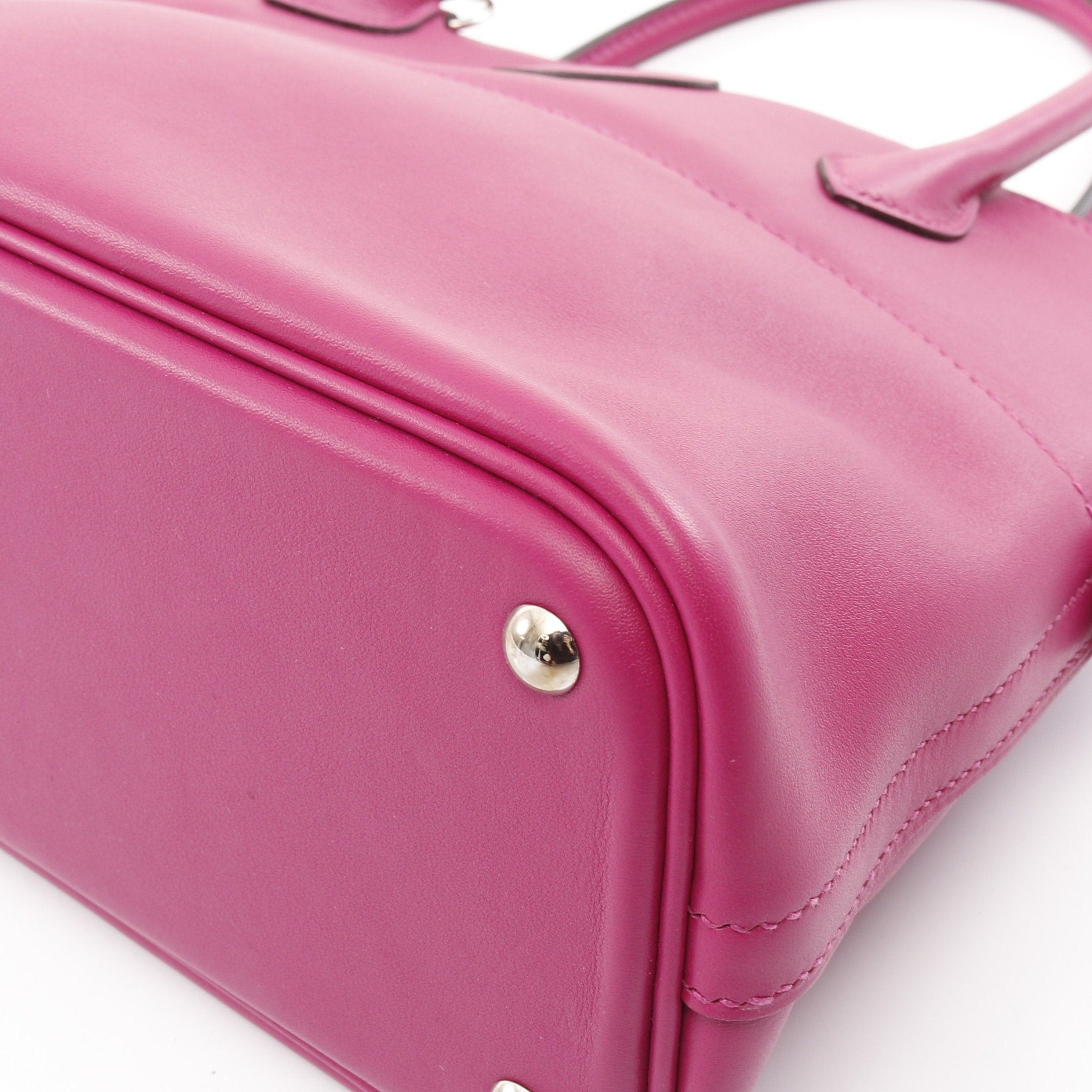 Hermes Hermes Bolide 27 Rose Purple Handbag Veau Swift Pink Silver Hardware C Engraved Size ONE SIZE - 9 Thumbnail