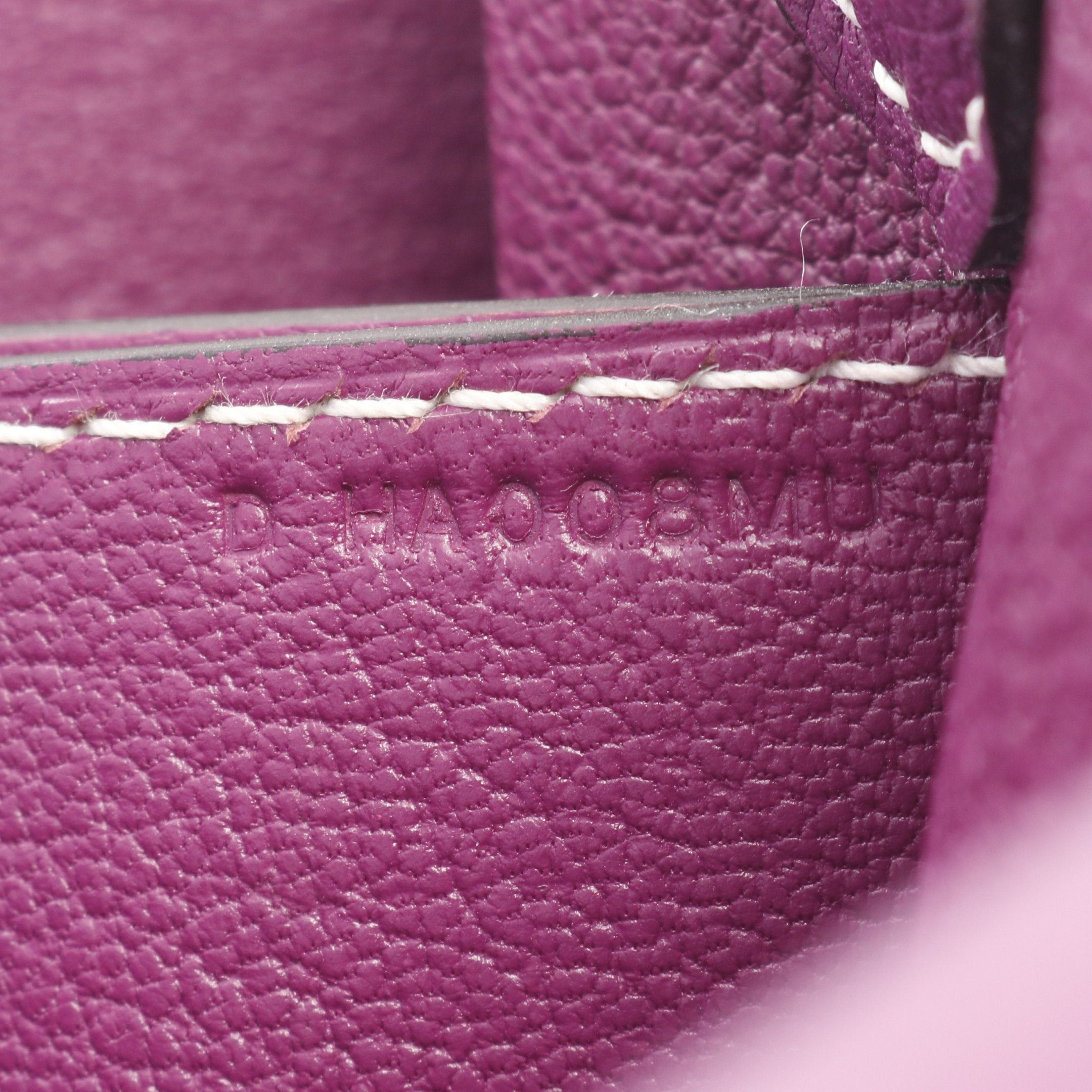 Hermes Hermes Sacchrouris 23 Anemone Shoulder Bag Evercolor Purple Gold Hardware D Stamp Size ONE SIZE - 5 Thumbnail