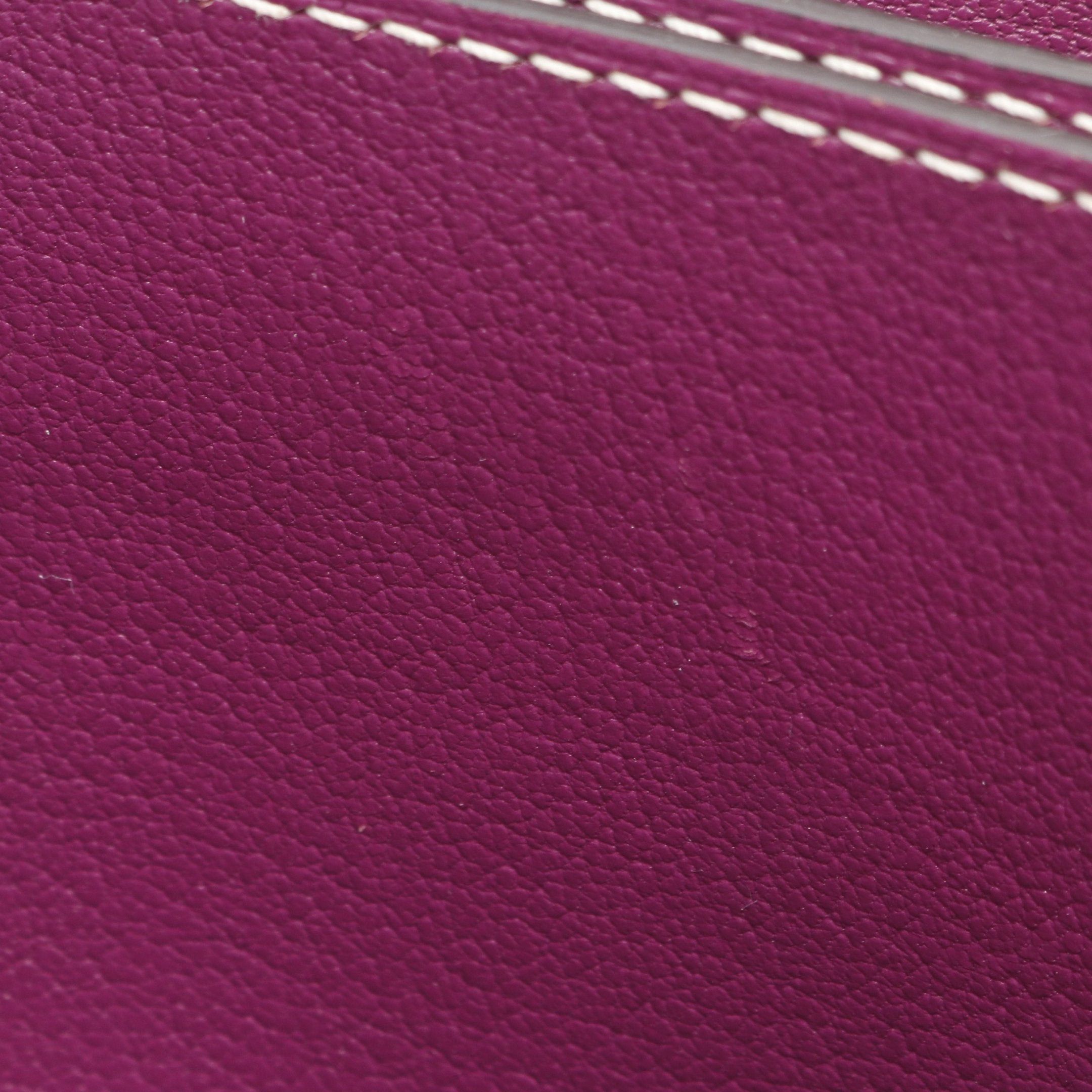Hermes Hermes Sacchrouris 23 Anemone Shoulder Bag Evercolor Purple Gold Hardware D Stamp Size ONE SIZE - 6 Thumbnail