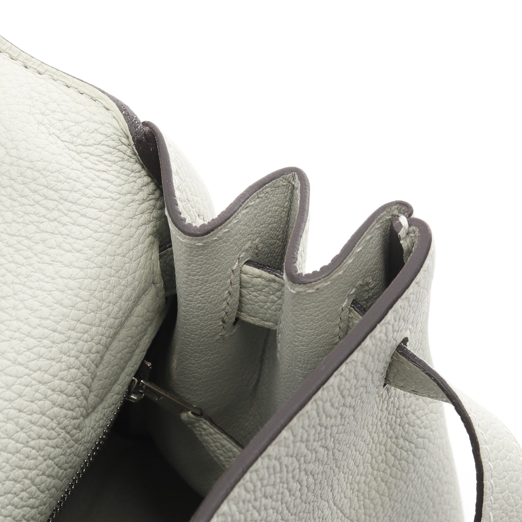 Hermes Hermes Kelly28 Grineve Handbag Togo Gray Green Silver Hardware Inner Stitch B Stamp Size ONE SIZE - 7 Thumbnail
