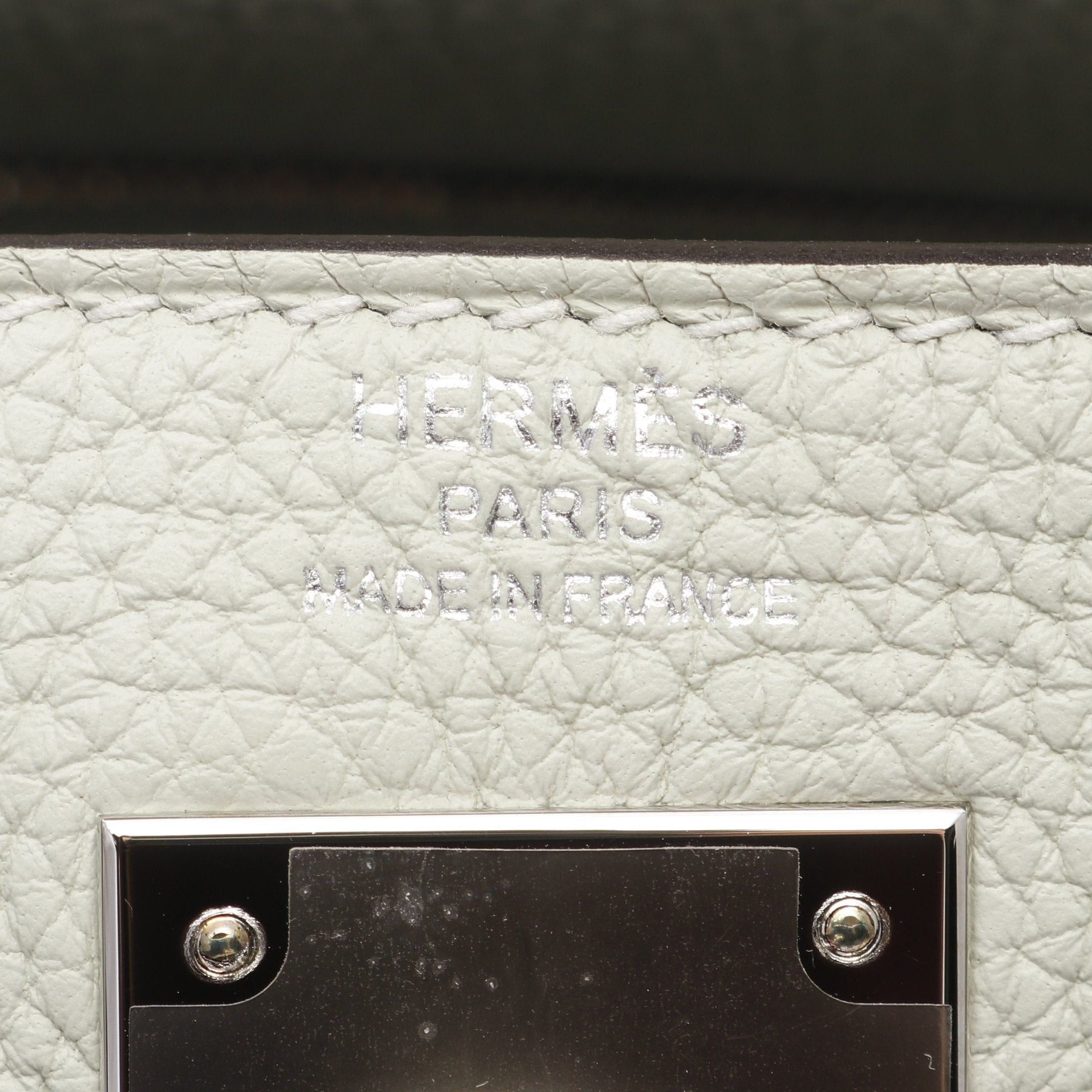 Hermes Hermes Kelly28 Grineve Handbag Togo Gray Green Silver Hardware Inner Stitch B Stamp Size ONE SIZE - 4 Thumbnail