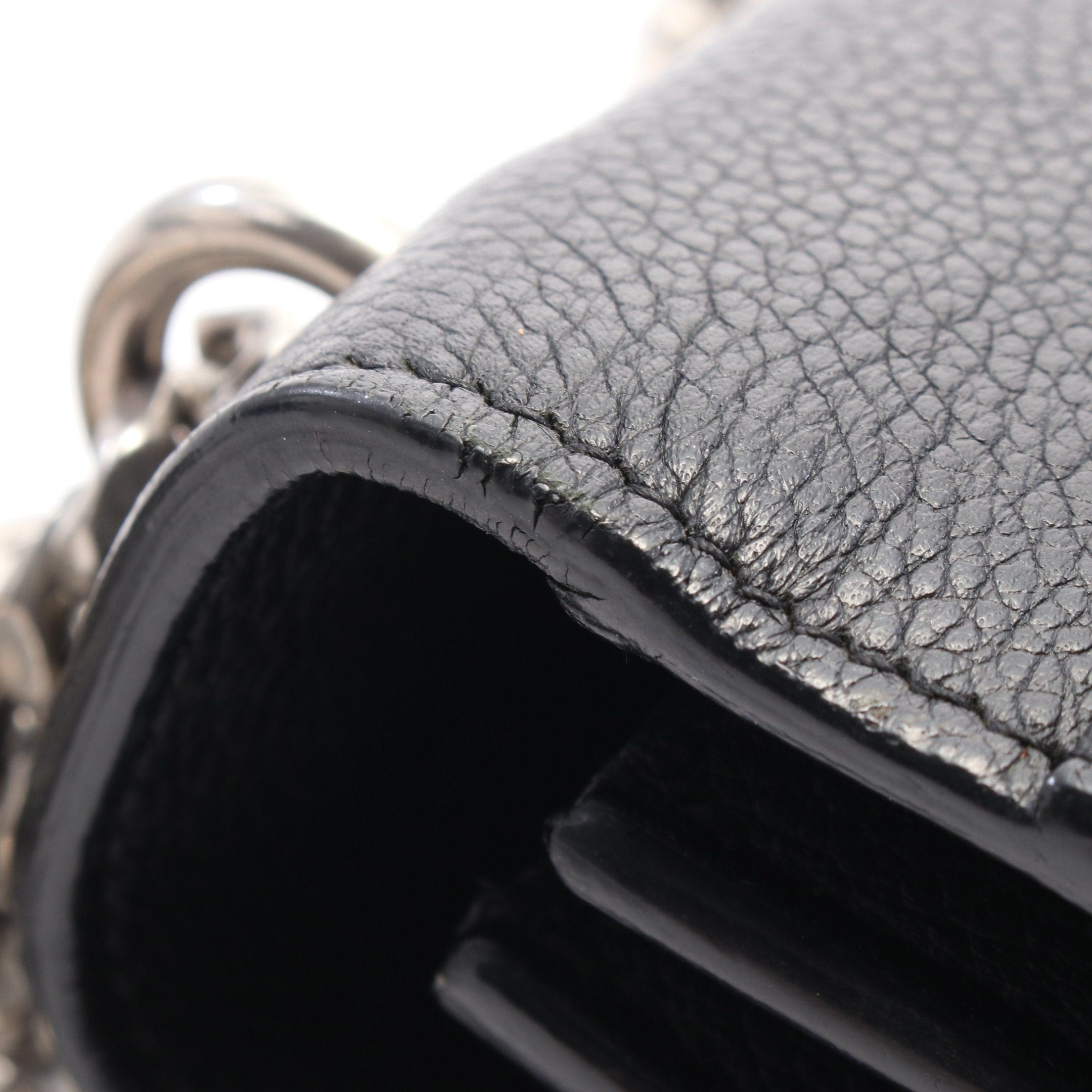 Yves Saint Laurent Yves Saint Laurent Sunset Chain Shoulder Bag Leather Black Size ONE SIZE - 10 Thumbnail
