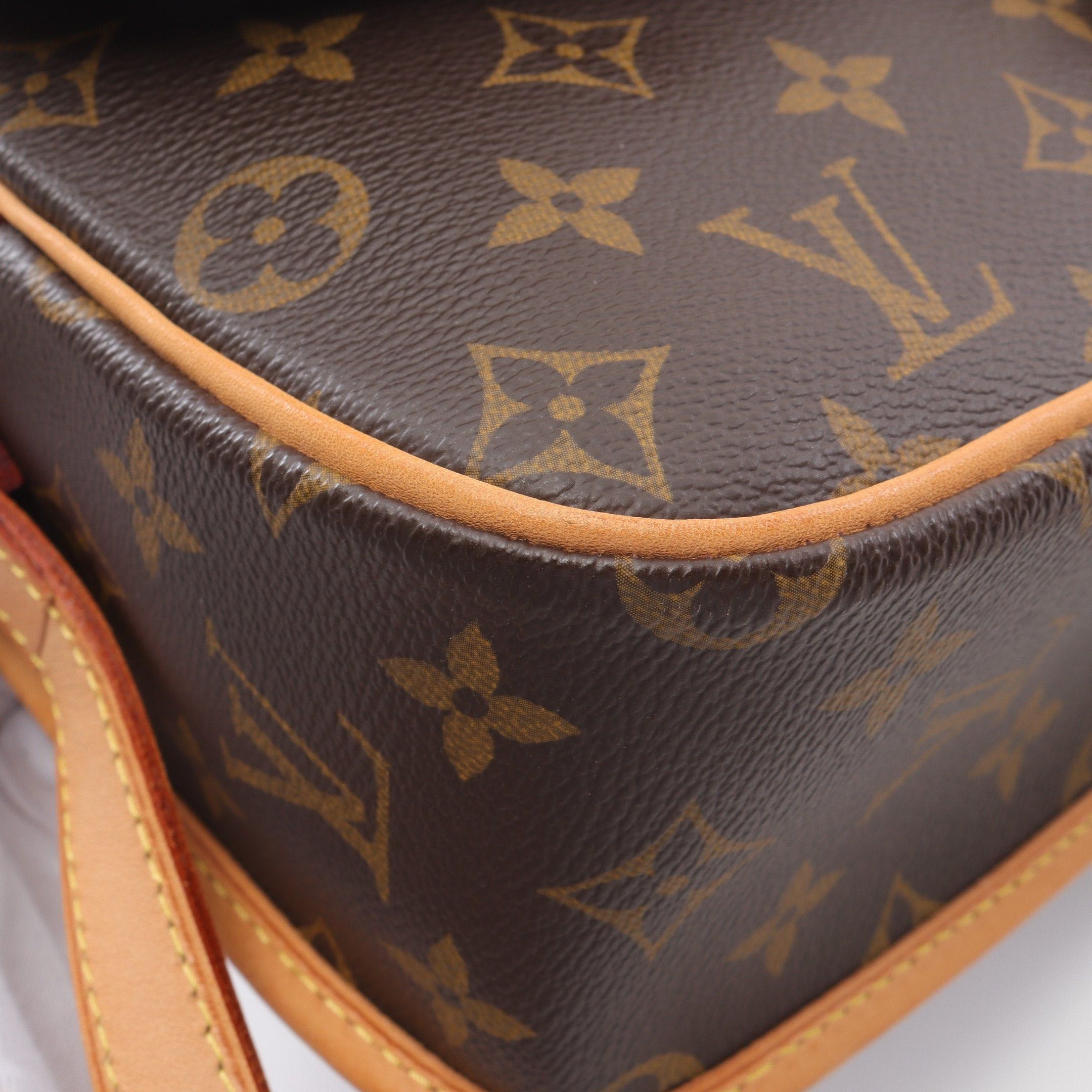 Louis Vuitton Louis Vuitton Sologne Monogram Shoulder Bag Leather Brown Size ONE SIZE - 9 Thumbnail