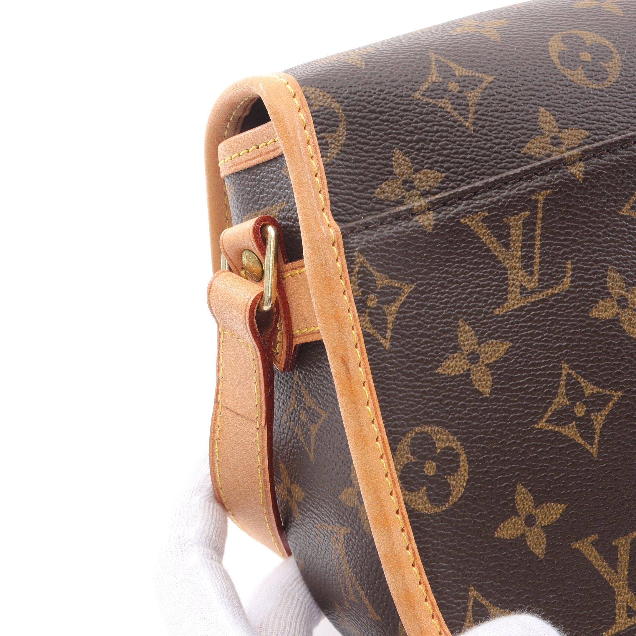 Louis Vuitton Louis Vuitton Sologne Monogram Shoulder Bag Leather Brown Size ONE SIZE - 7 Thumbnail