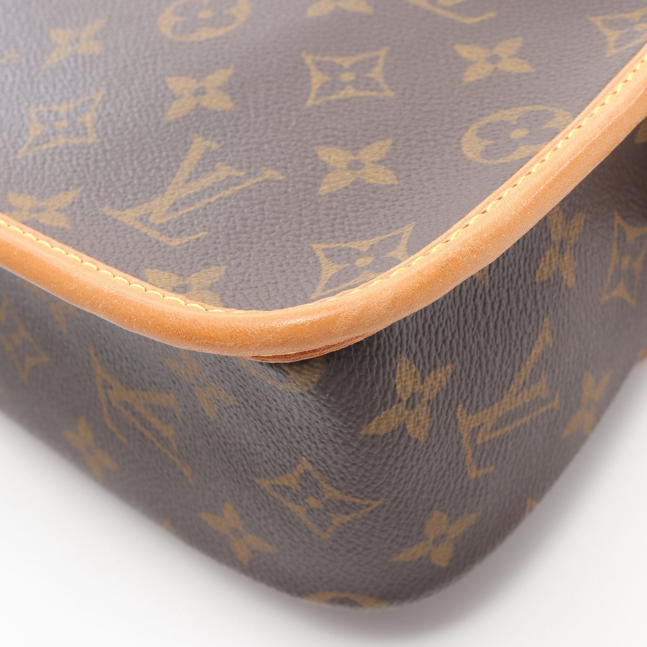 Louis Vuitton Louis Vuitton Sologne Monogram Shoulder Bag Leather Brown Size ONE SIZE - 13 Thumbnail