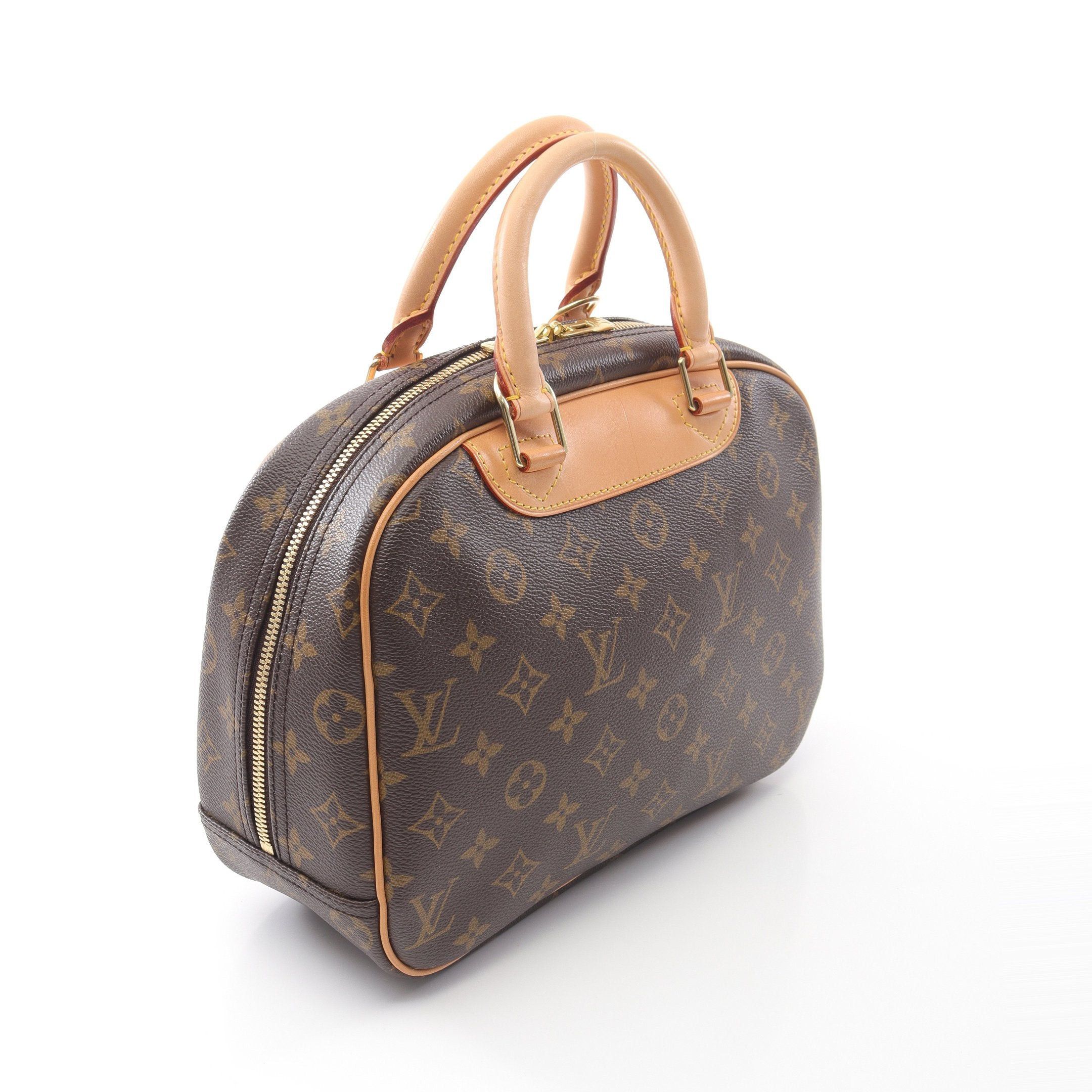 Louis Vuitton Louis Vuitton Trouville Monogram Handbag Leather Brown Size ONE SIZE - 2 Thumbnail