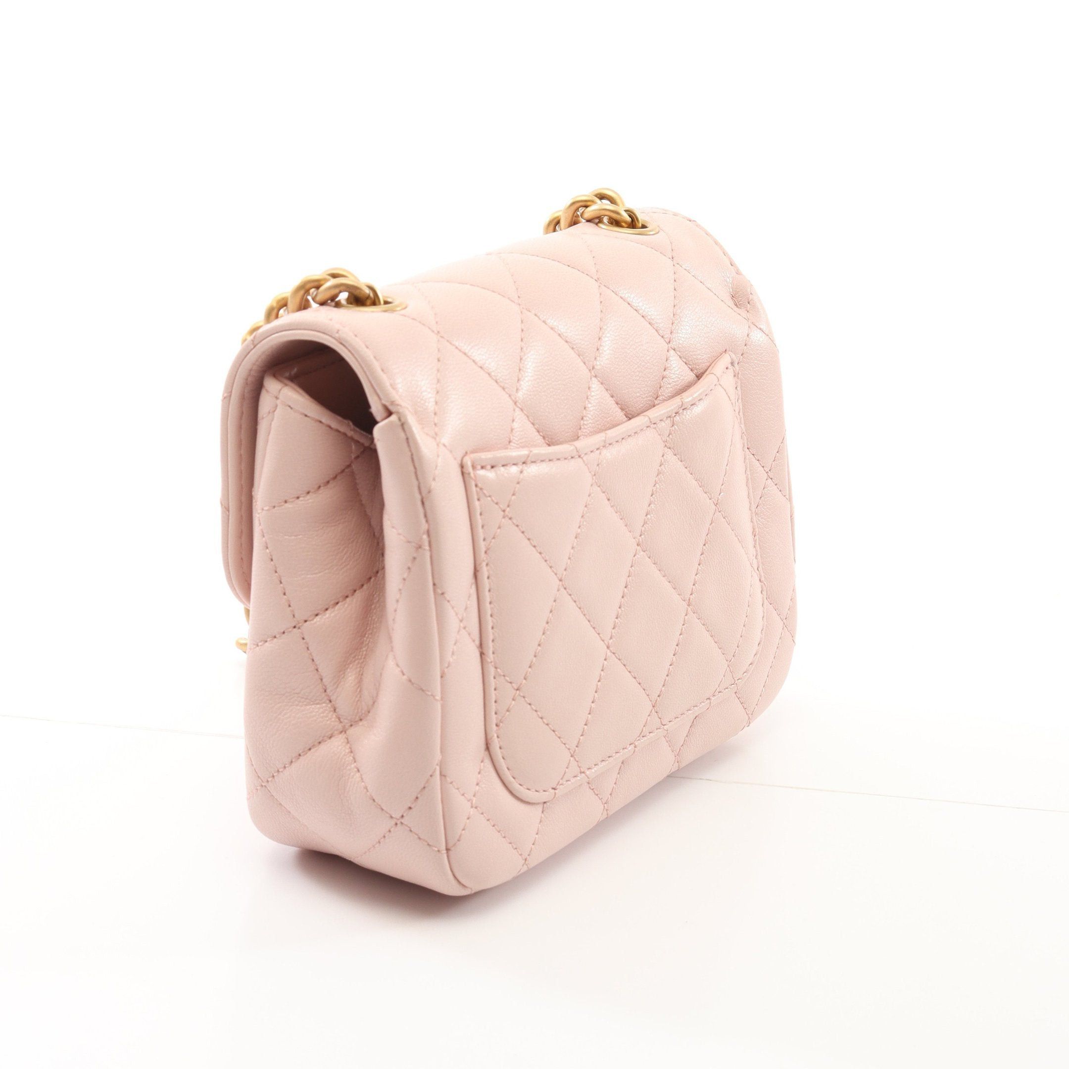 Chanel Chanel Matelasse Chain Shoulder Bag Lambskin Pink Gold Hardware Size ONE SIZE - 2 Thumbnail