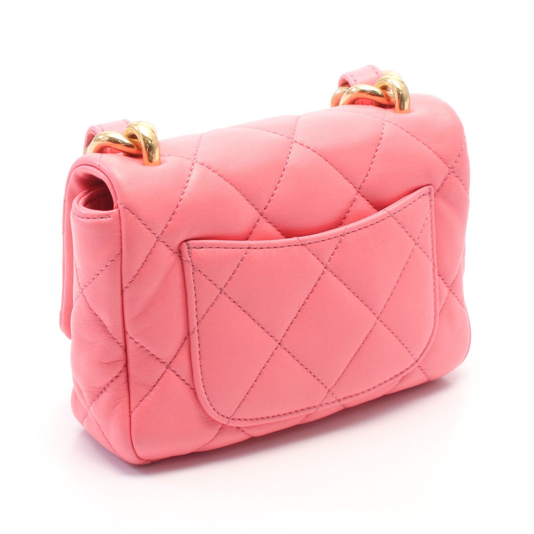 Chanel Chanel Matelasse Chain Shoulder Bag Lambskin Pink Gold Hardware Size ONE SIZE - 2 Thumbnail