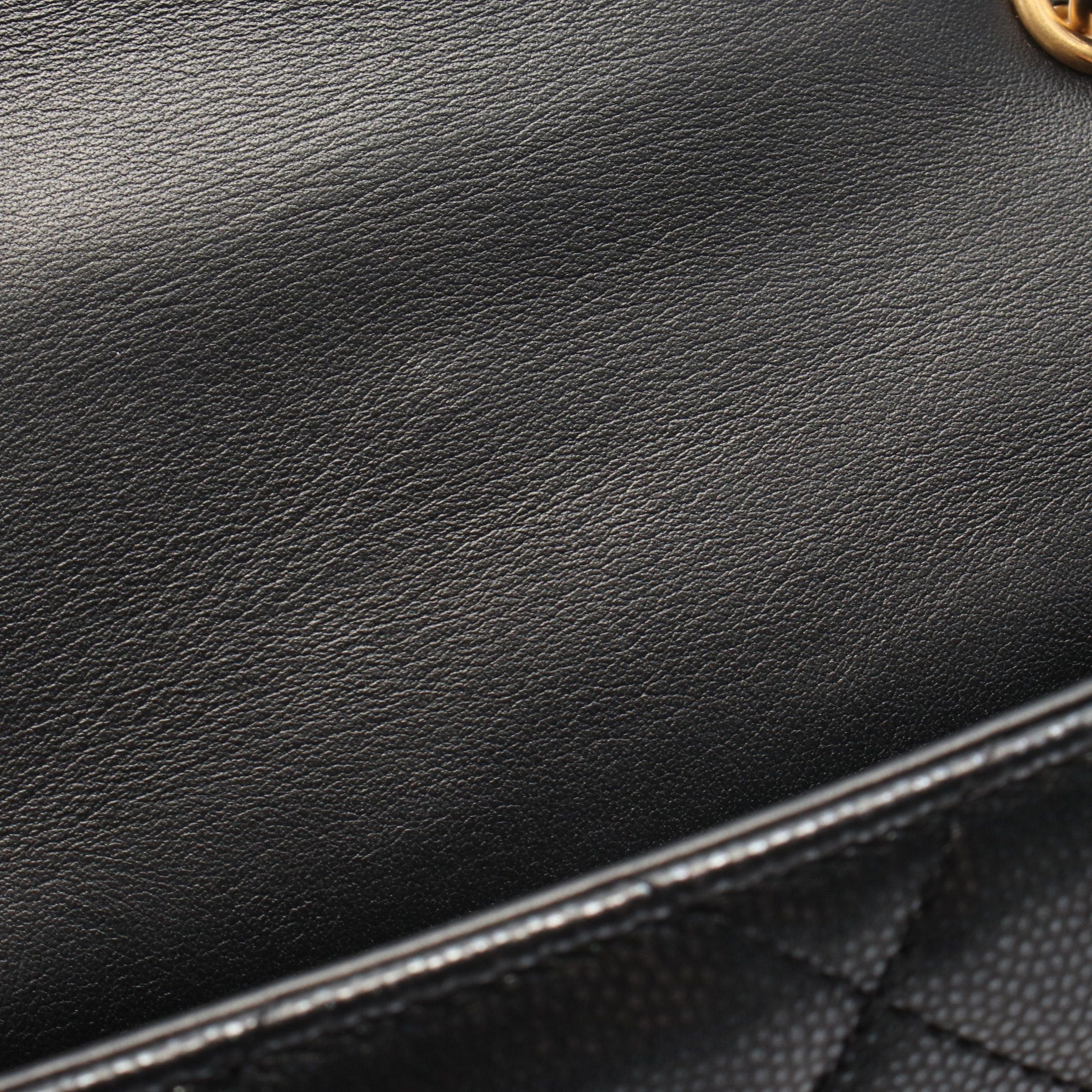 Chanel Chanel Chain Shoulder Bag Caviar Skin Black Gold Hardware Size ONE SIZE - 6 Thumbnail