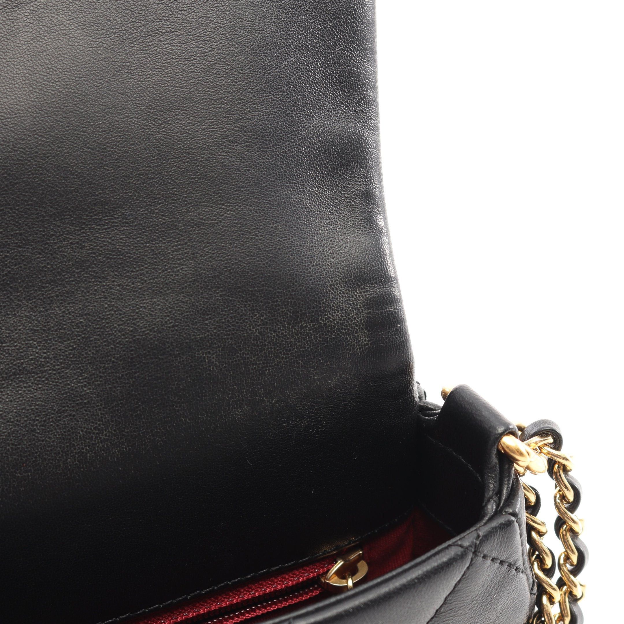 Chanel Chanel Matelasse Chain Shoulder Bag Lambskin Black Gold Hardware Size ONE SIZE - 6 Thumbnail