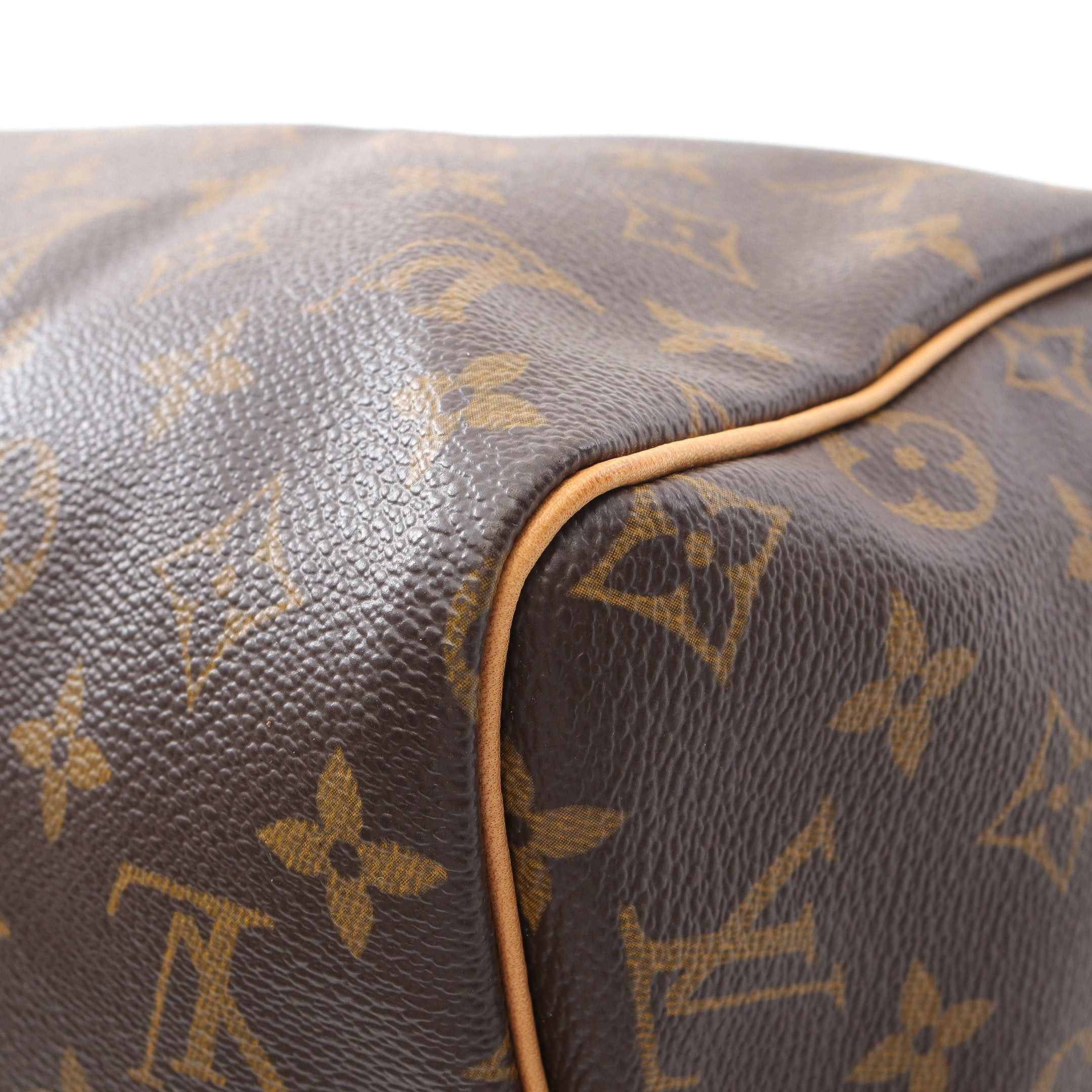 Louis Vuitton Louis Vuitton Speedy 30 Monogram Handbag Leather Brown Size ONE SIZE - 9 Thumbnail