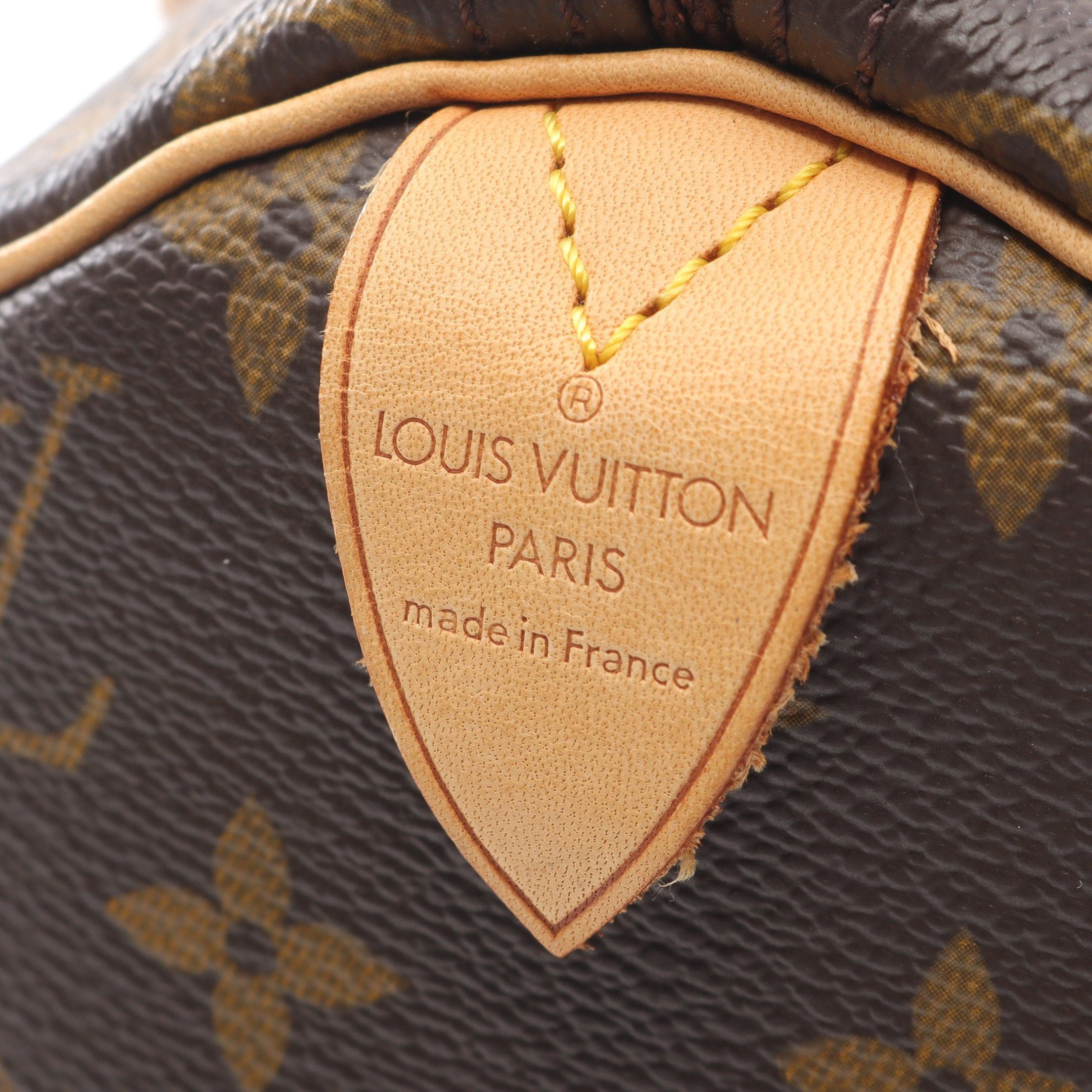 Louis Vuitton Louis Vuitton Speedy 30 Monogram Handbag Leather Brown Size ONE SIZE - 4 Thumbnail
