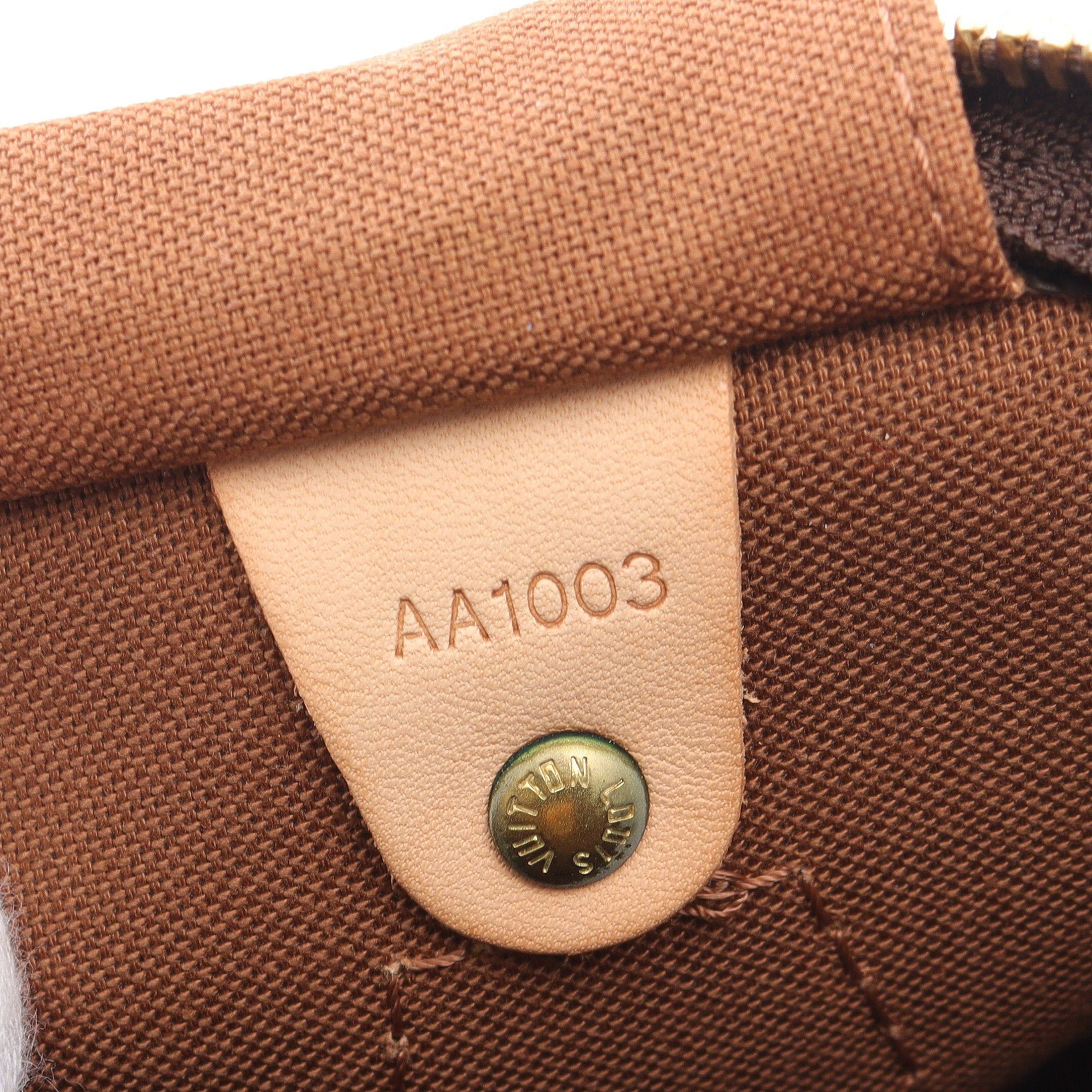 Louis Vuitton Louis Vuitton Speedy 30 Monogram Handbag Leather Brown Size ONE SIZE - 5 Thumbnail