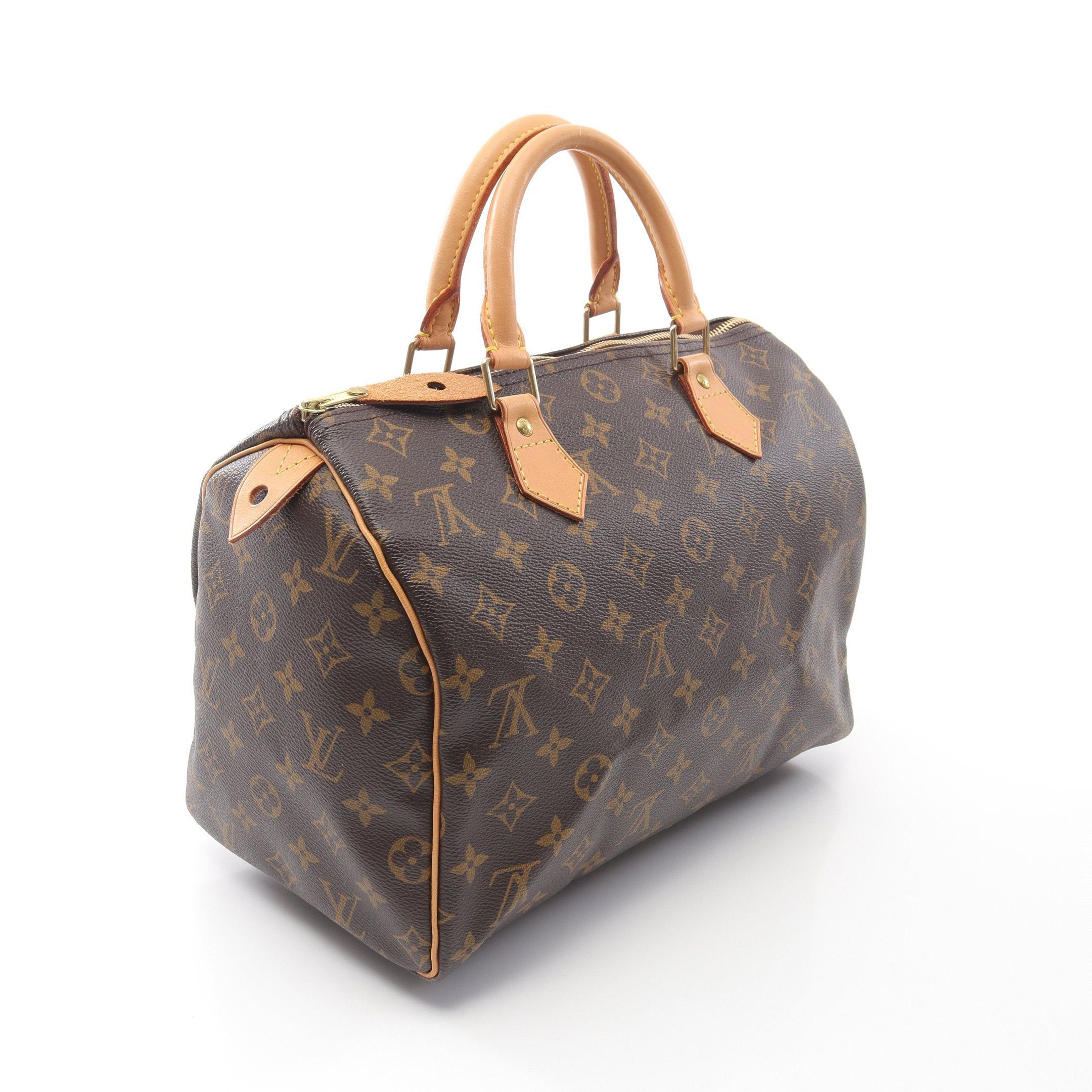 Louis Vuitton Louis Vuitton Speedy 30 Monogram Handbag Leather Brown Size ONE SIZE - 2 Thumbnail