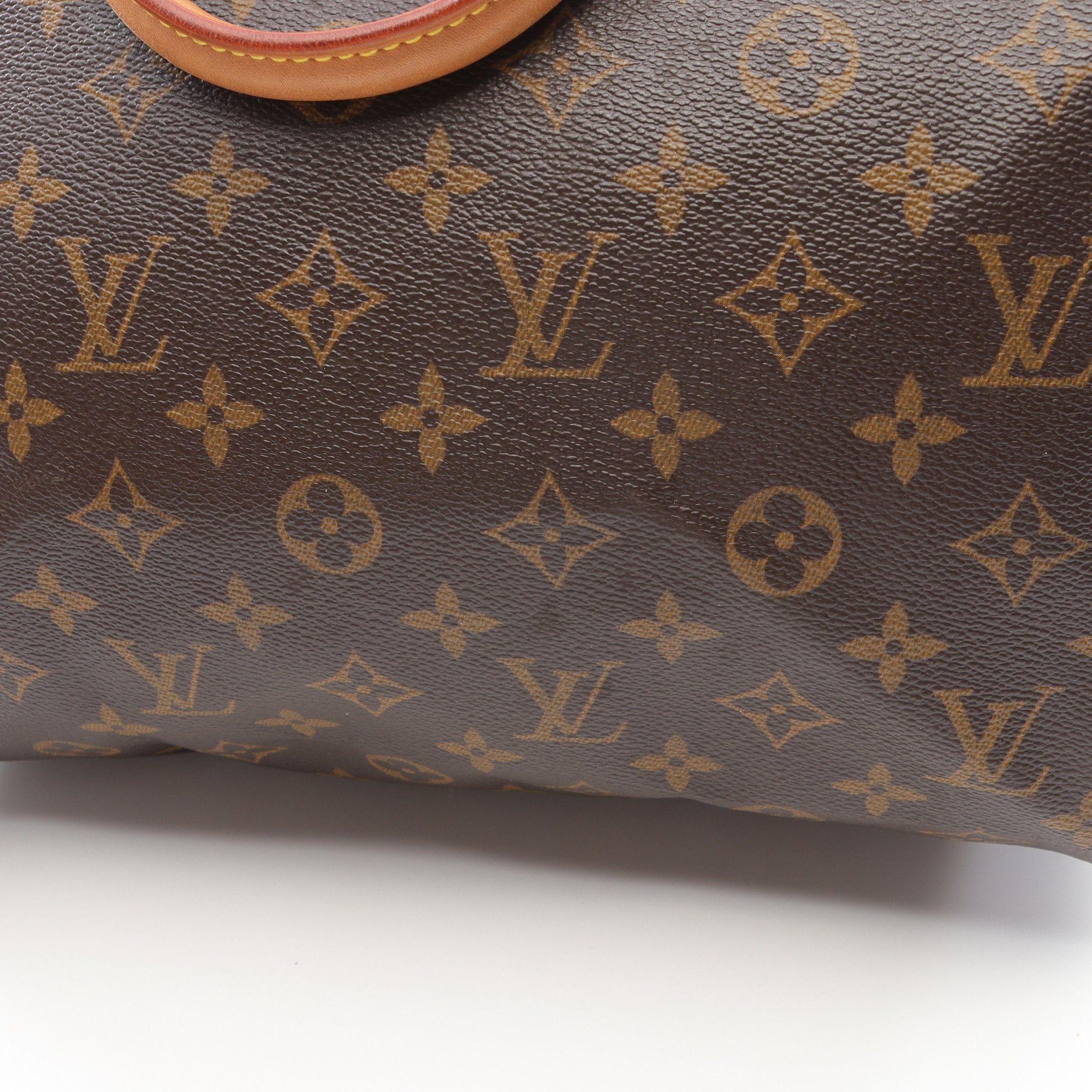 Louis Vuitton Louis Vuitton Speedy 30 Monogram Handbag Leather Brown Size ONE SIZE - 6 Thumbnail