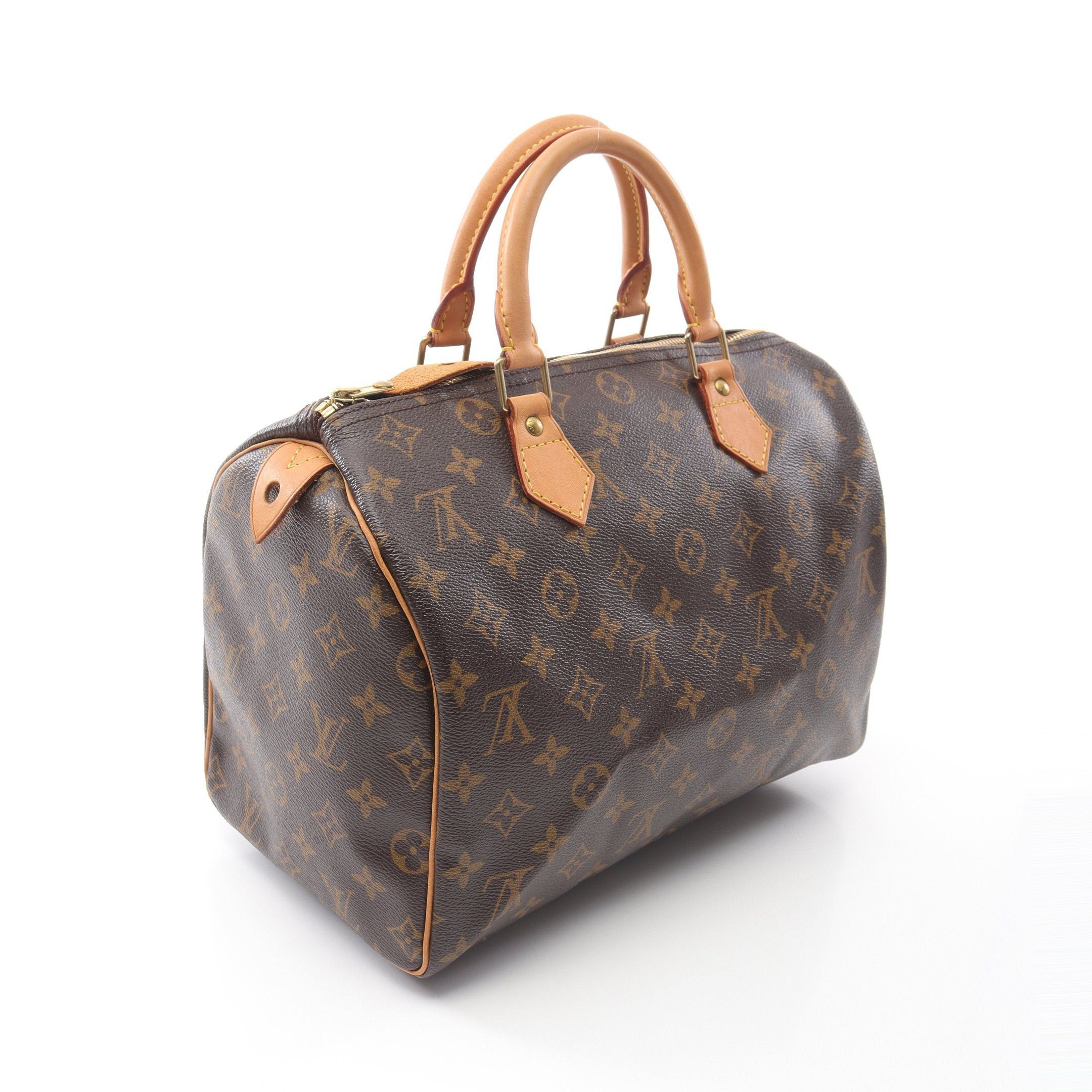 Louis Vuitton Louis Vuitton Speedy 30 Monogram Handbag Leather Brown Size ONE SIZE - 2 Thumbnail
