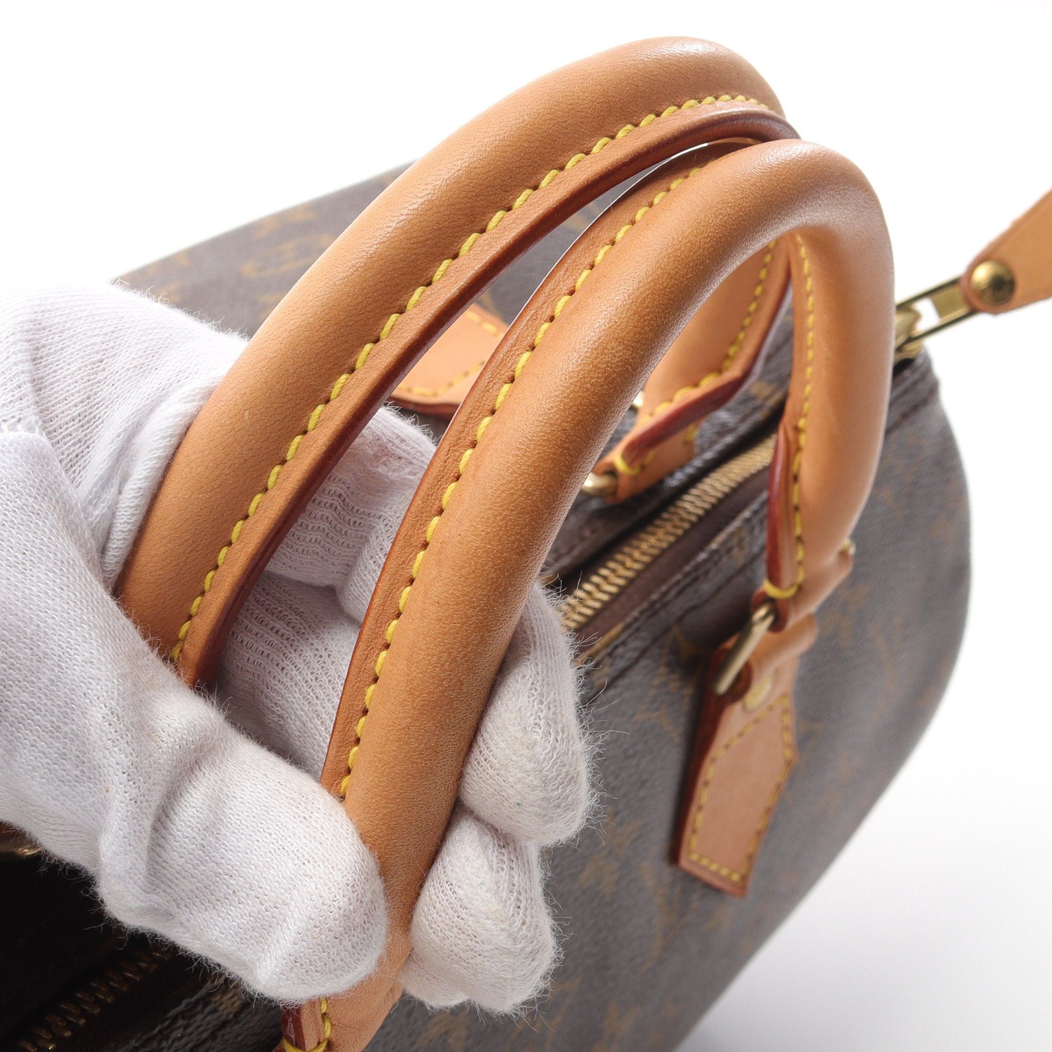 Louis Vuitton Louis Vuitton Speedy 30 Monogram Handbag Leather Brown Size ONE SIZE - 8 Thumbnail