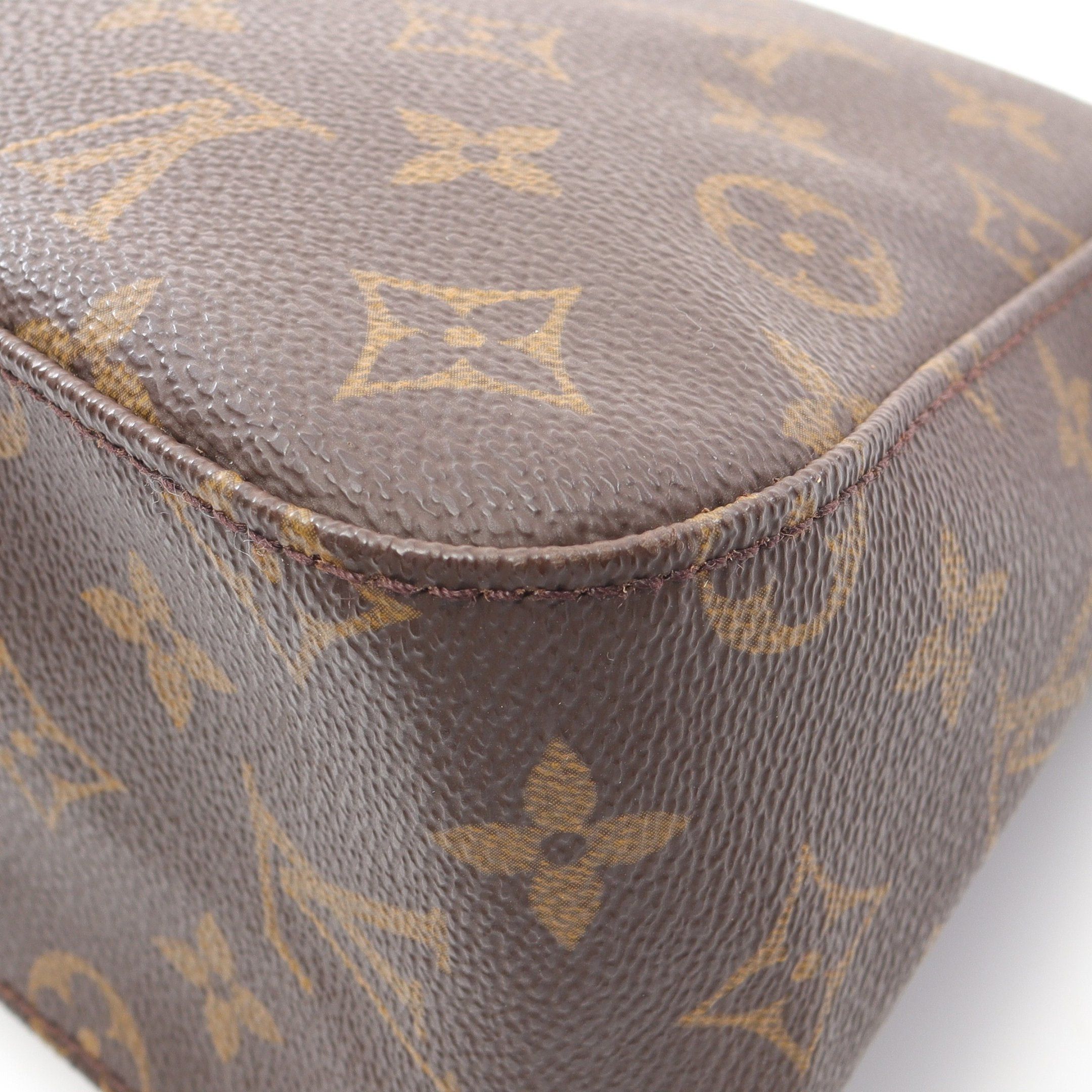 Louis Vuitton Louis Vuitton Mini Looping Monogram Handbag Leather Brown Size ONE SIZE - 8 Thumbnail