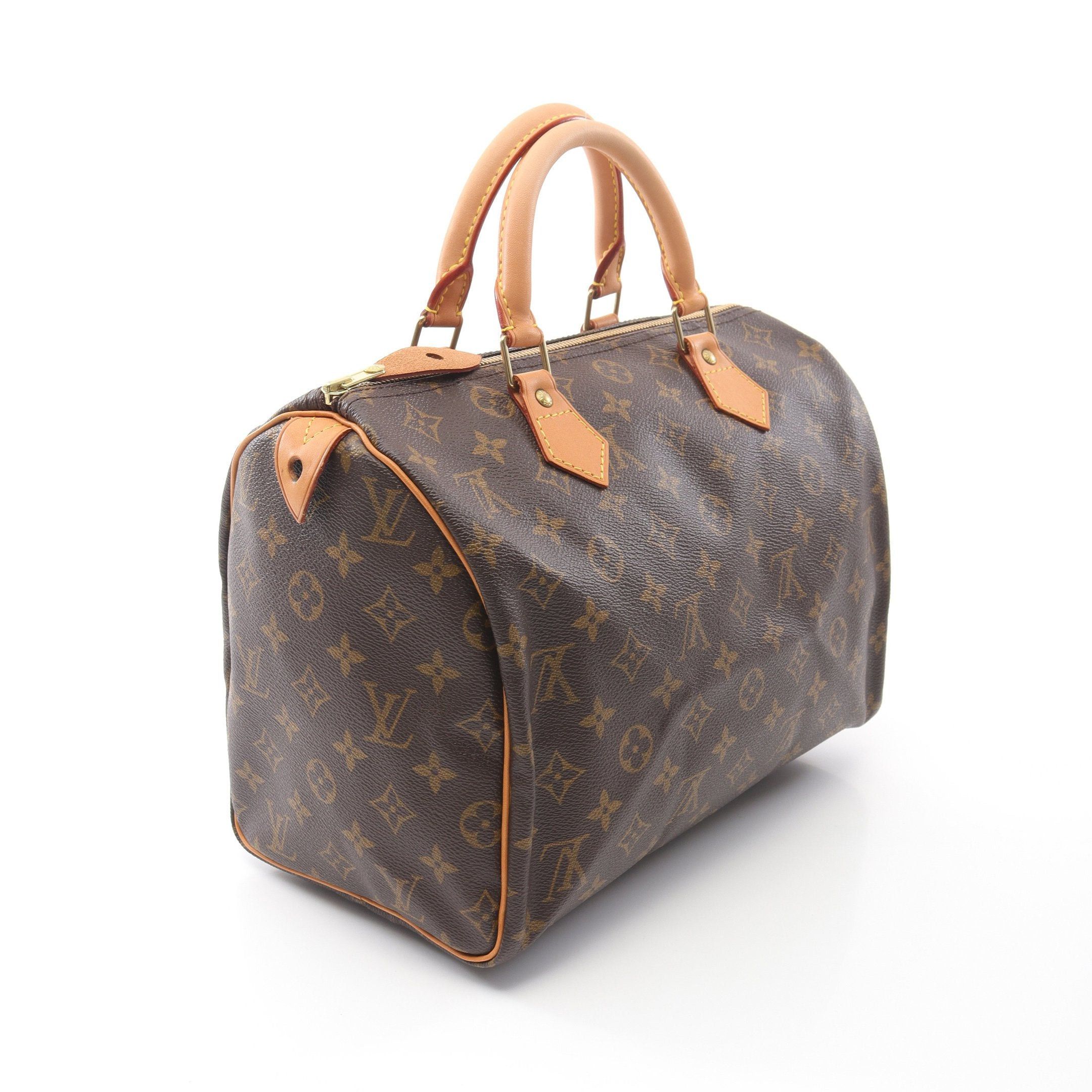 Louis Vuitton Louis Vuitton Speedy 30 Monogram Handbag Leather Brown Size ONE SIZE - 2 Thumbnail