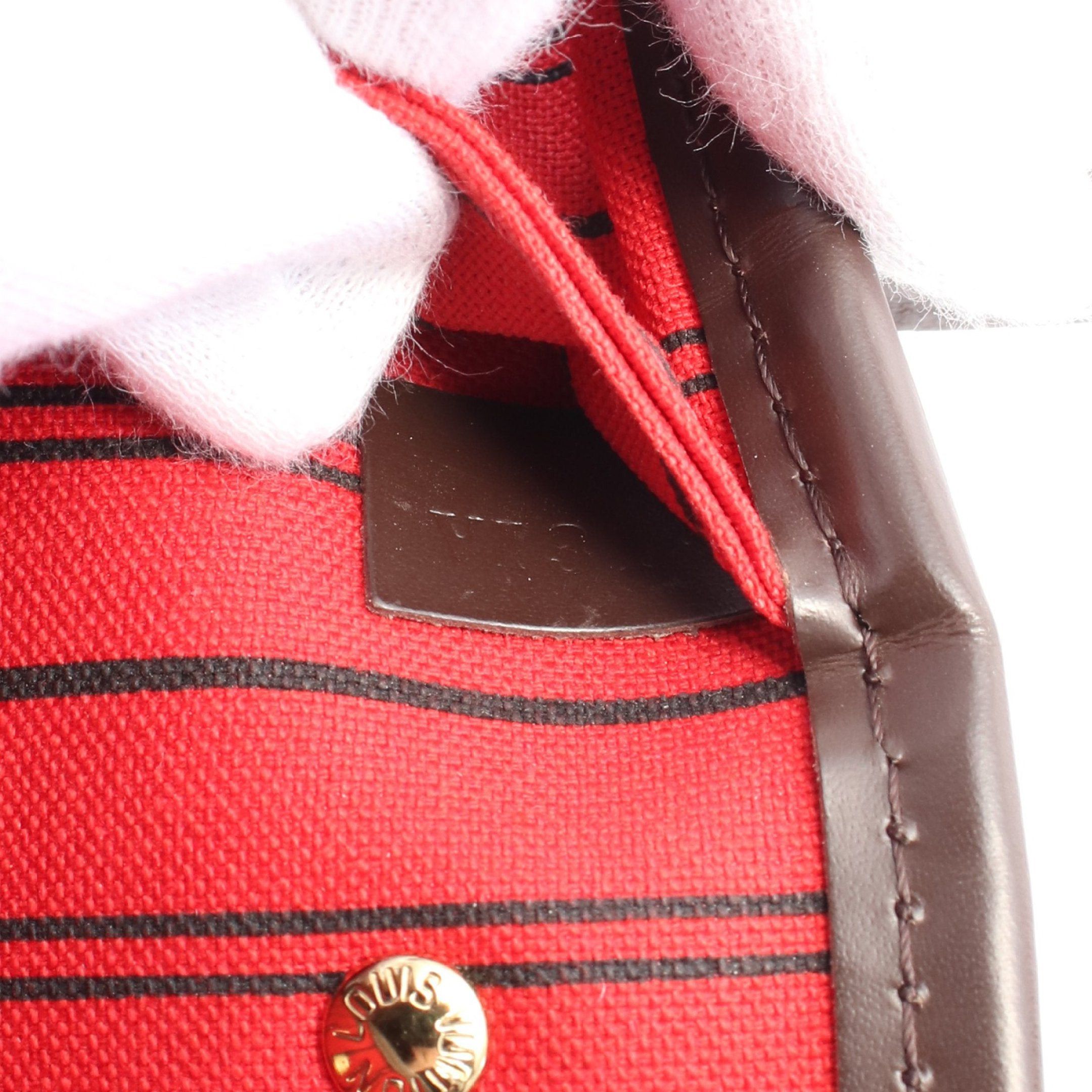 Louis Vuitton Louis Vuitton Neverfull Pm Damier Ebene Handbag Tote Bag Leather Brown Size ONE SIZE - 5 Thumbnail
