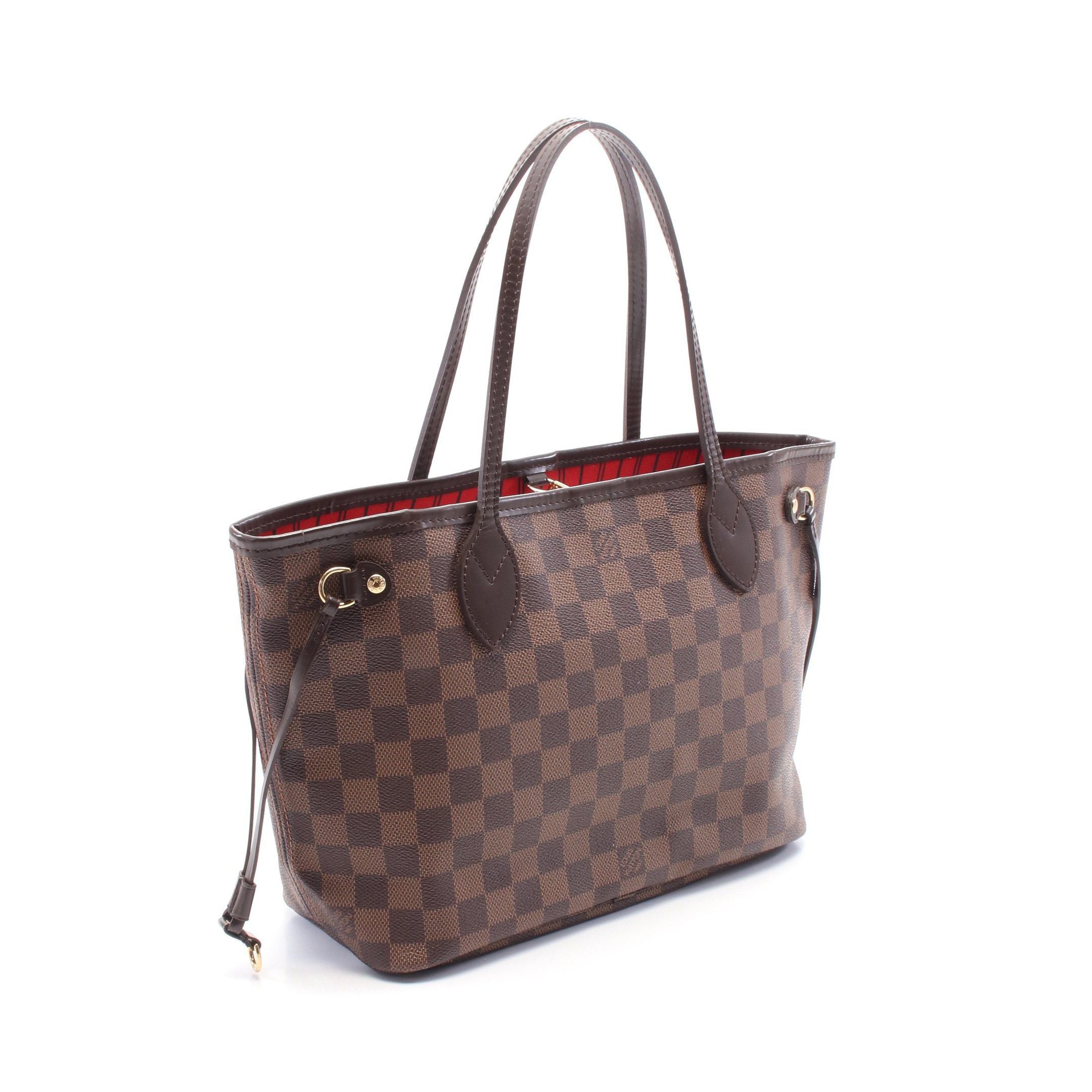 Louis Vuitton Louis Vuitton Neverfull Pm Damier Ebene Handbag Tote Bag Leather Brown Size ONE SIZE - 2 Thumbnail