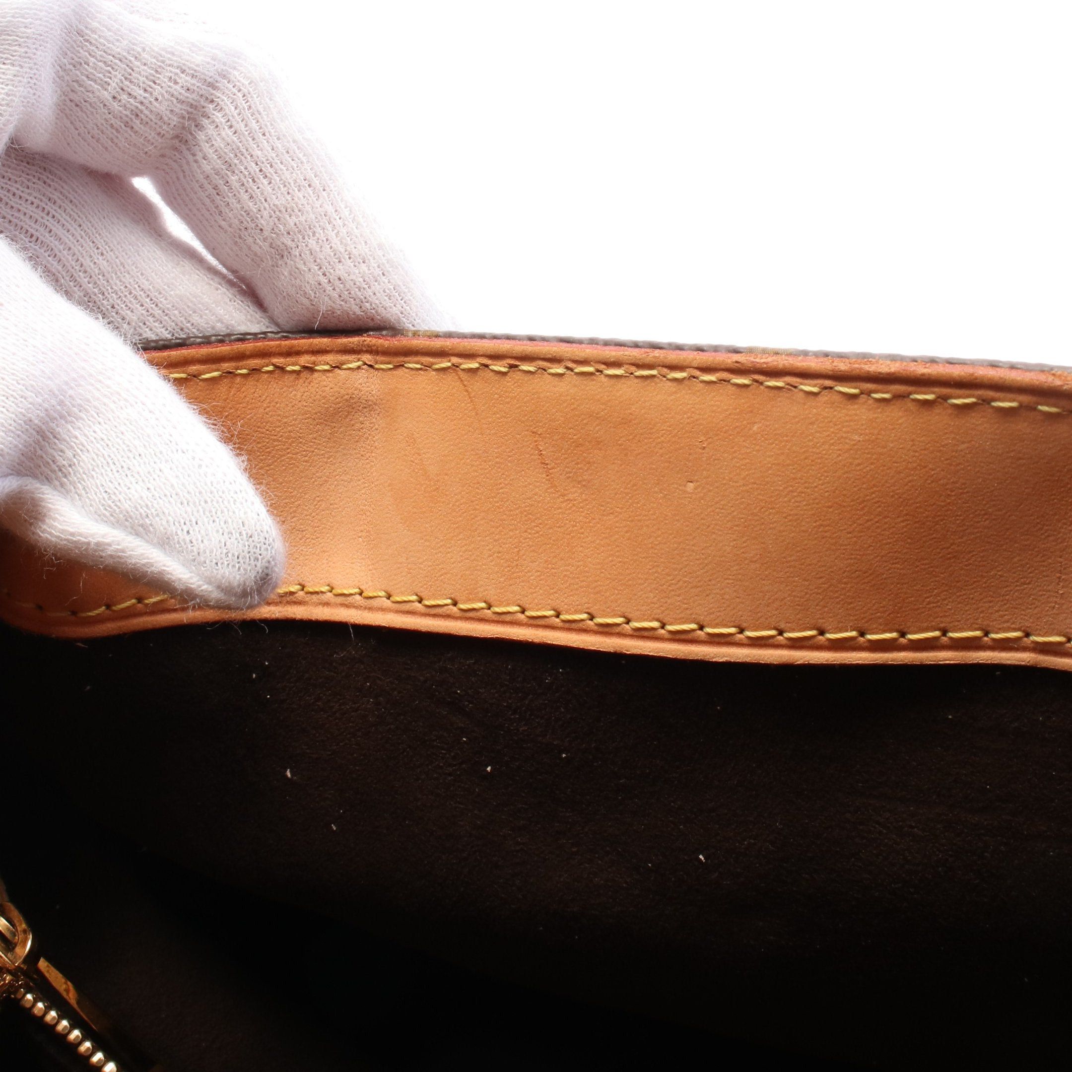 Louis Vuitton Louis Vuitton Wilshire Pm Monogram Handbag Leather Brown Size ONE SIZE - 6 Thumbnail
