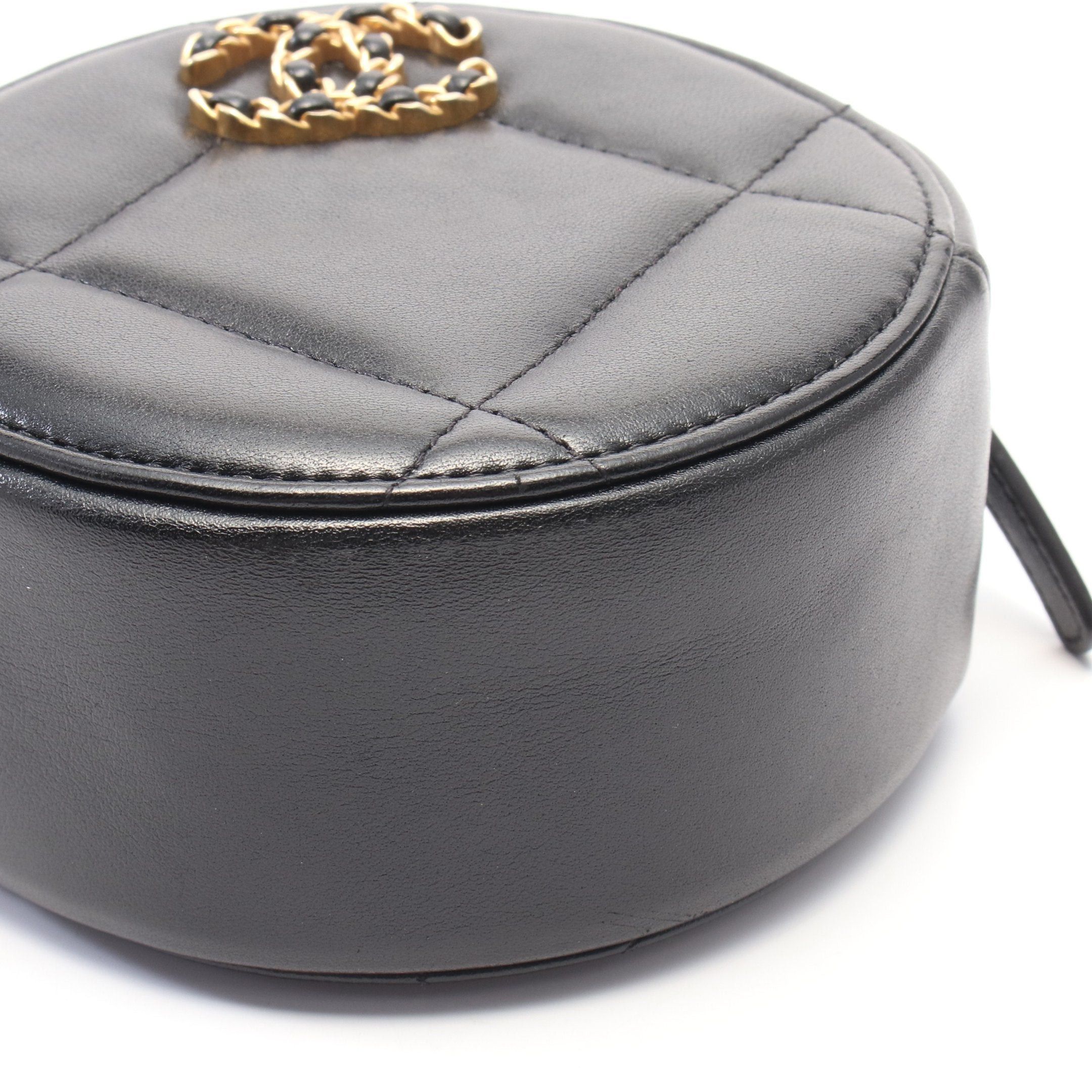 Chanel Chanel Chanel 19 Matelasse Chain Shoulder Bag Leather Black Combination Metal Fittings Size ONE SIZE - 6 Thumbnail