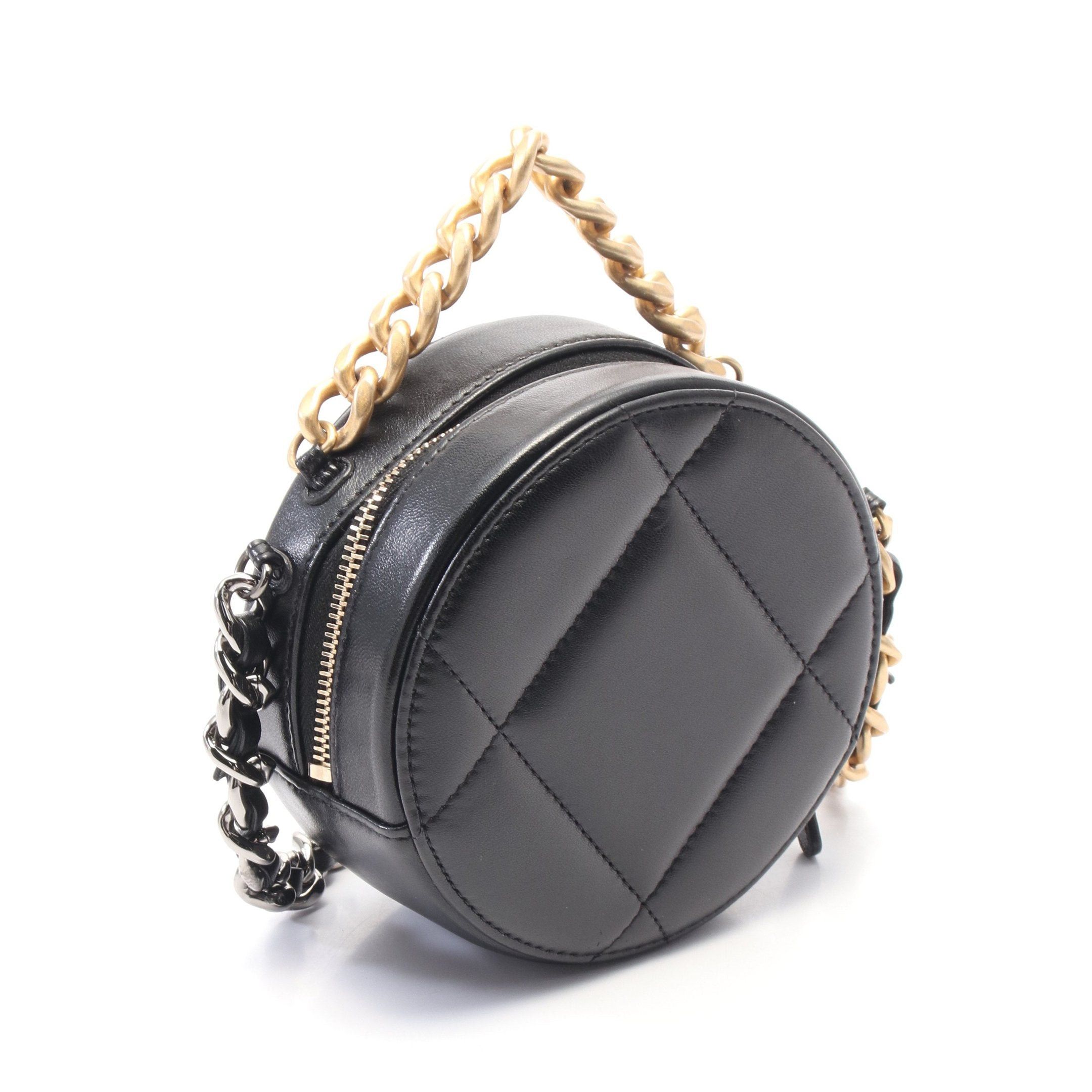 Chanel Chanel Chanel 19 Matelasse Chain Shoulder Bag Leather Black Combination Metal Fittings Size ONE SIZE - 2 Thumbnail