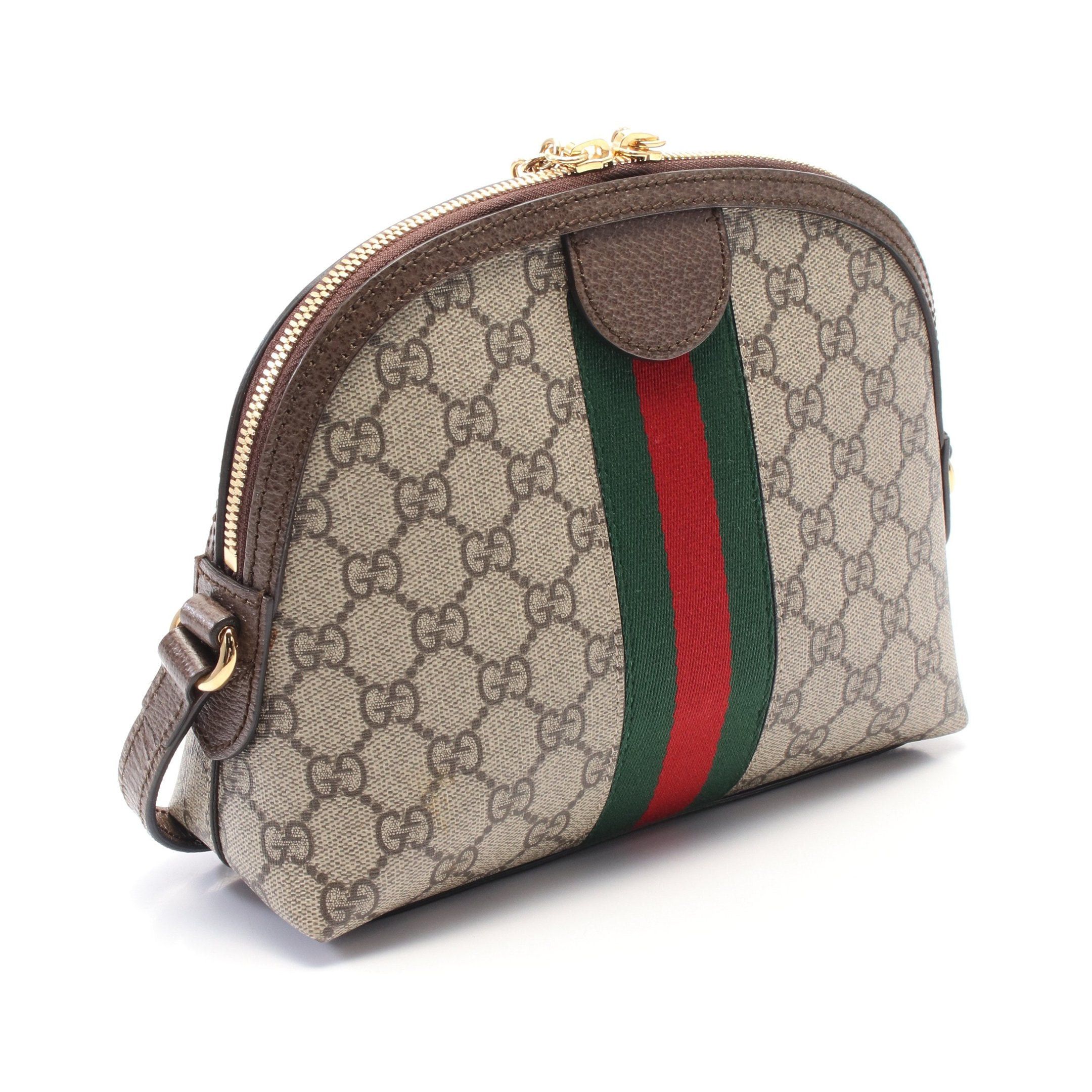 Gucci Gucci Ophidia Gg Supreme Shoulder Bag Leather Beige Dark Brown Size ONE SIZE - 2 Thumbnail