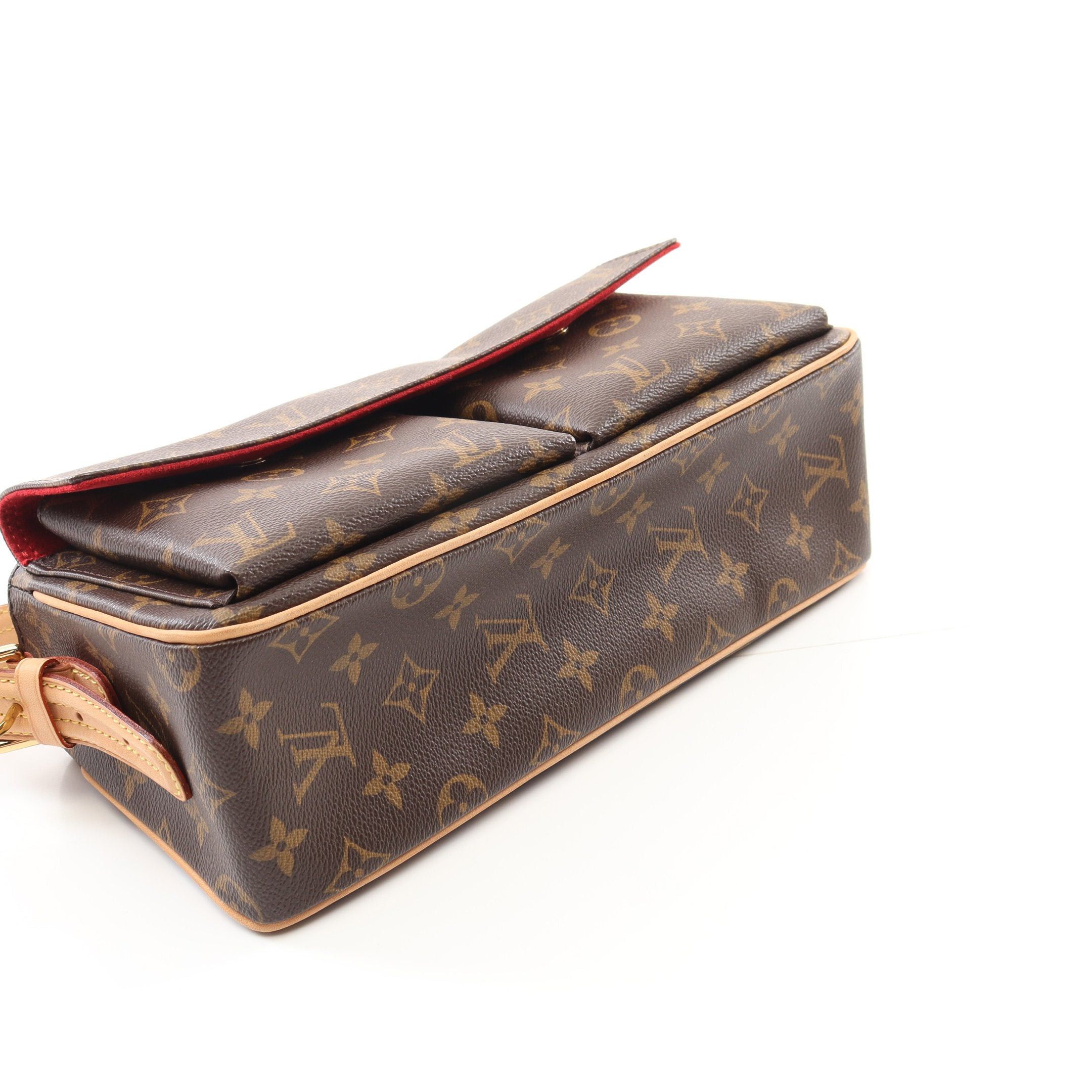 Louis Vuitton Louis Vuitton Vivacite Mm Monogram Shoulder Bag Leather Brown Size ONE SIZE - 6 Thumbnail