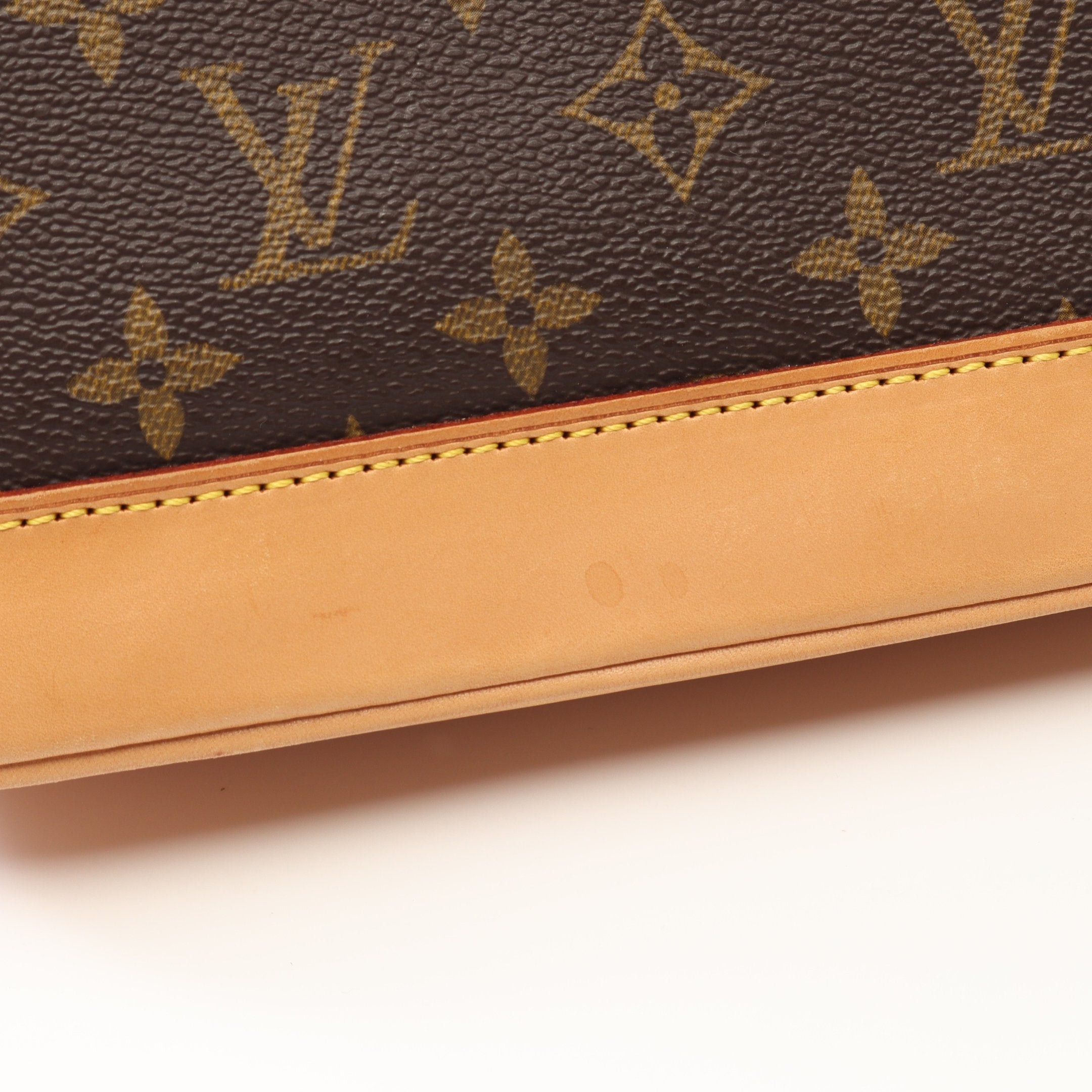 Louis Vuitton Louis Vuitton Alma Pm Monogram Handbag Leather Brown Size ONE SIZE - 8 Thumbnail