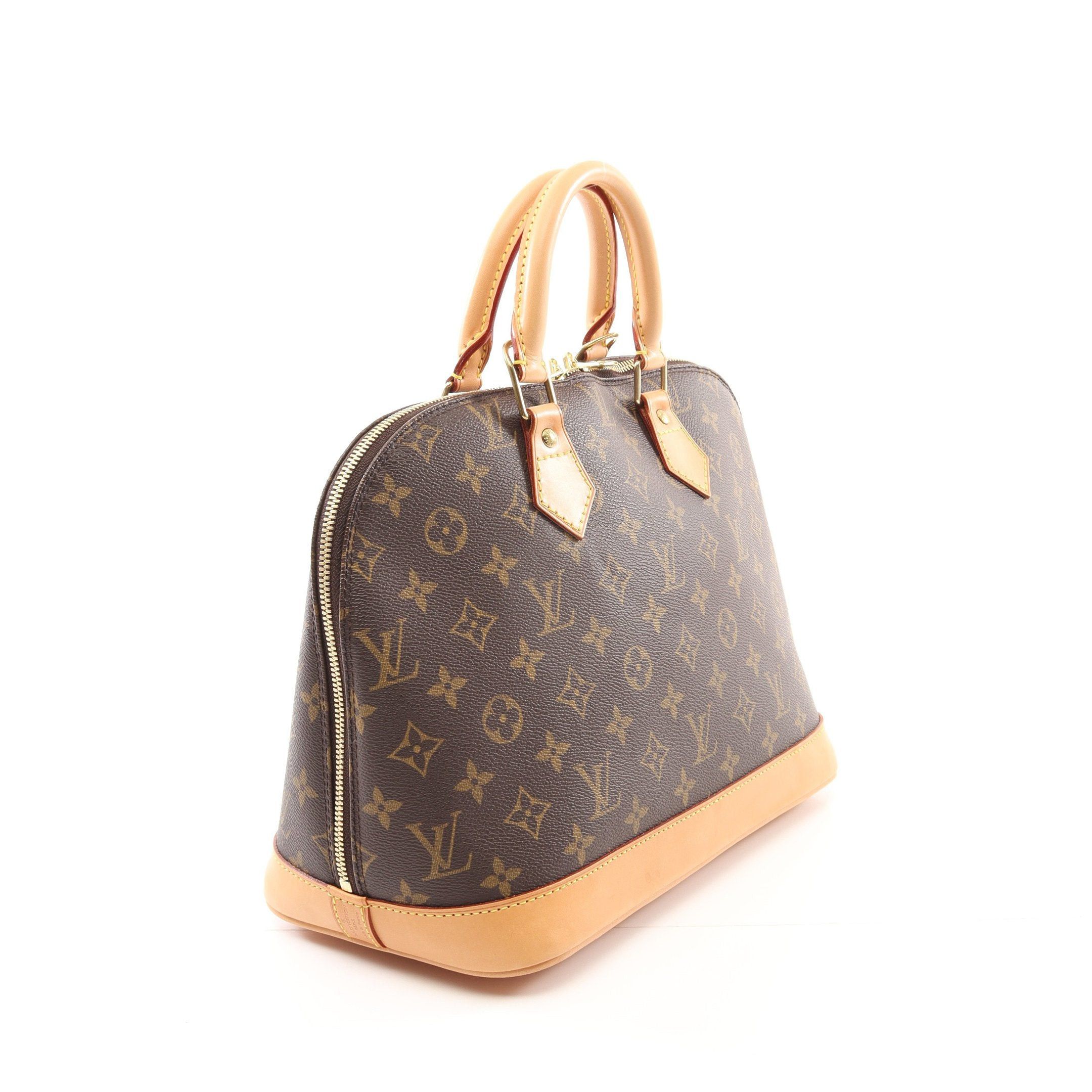 Louis Vuitton Louis Vuitton Alma Pm Monogram Handbag Leather Brown Size ONE SIZE - 2 Thumbnail