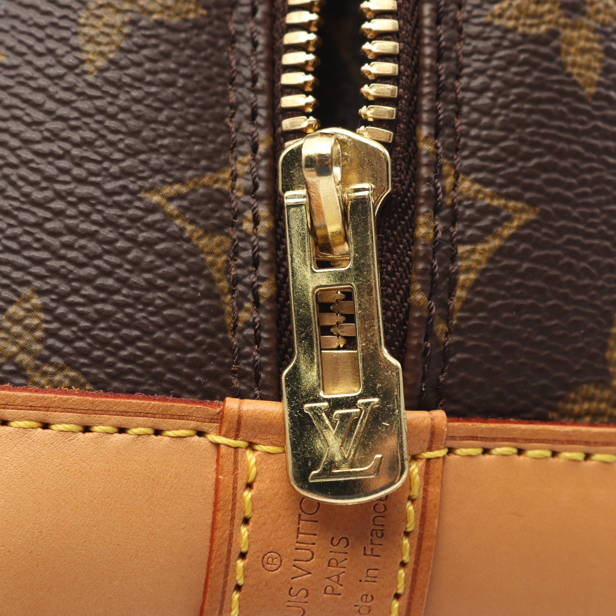 Louis Vuitton Louis Vuitton Alma Pm Monogram Handbag Leather Brown Size ONE SIZE - 6 Thumbnail