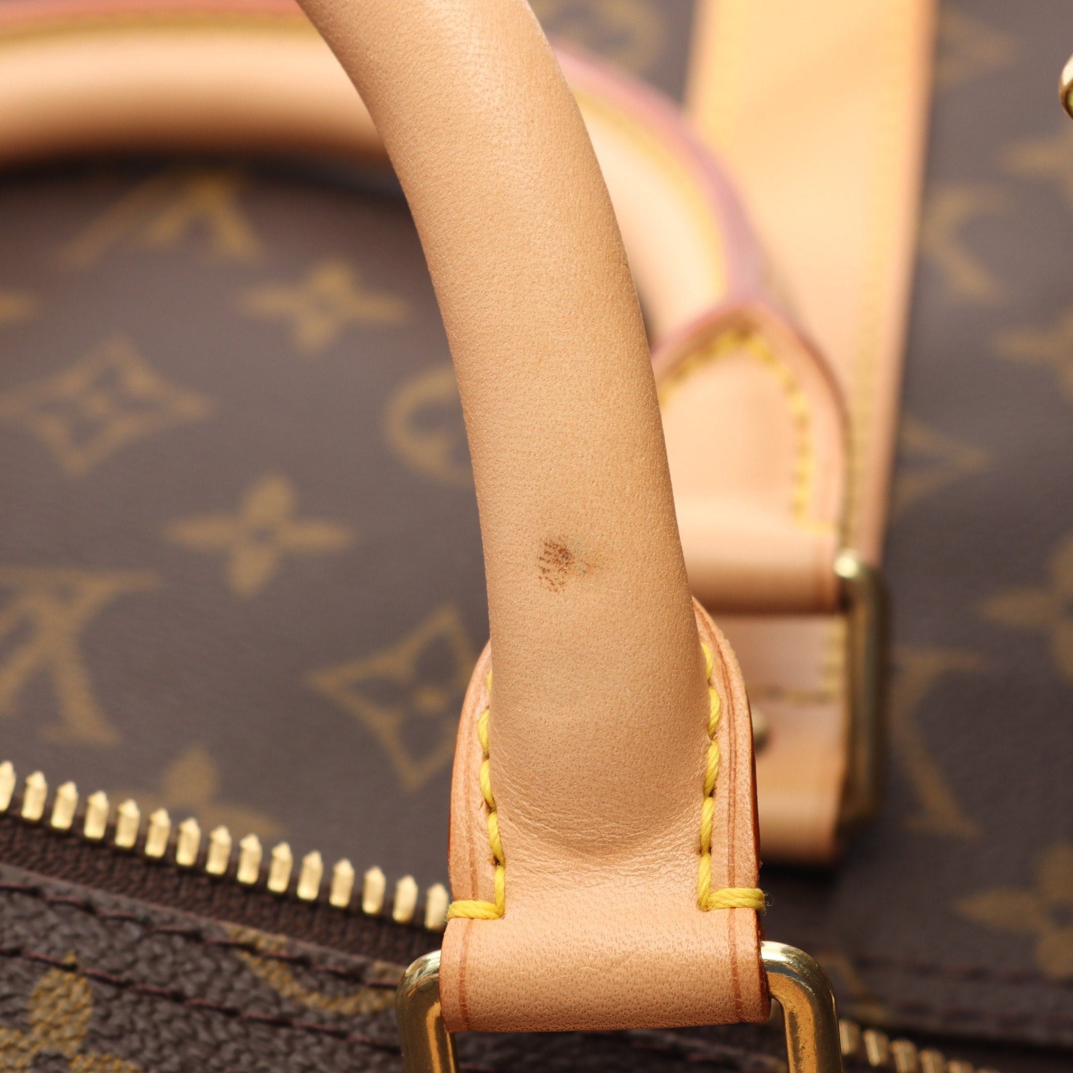 Louis Vuitton Louis Vuitton Keepall 55 Monogram Boston Bag Leather Brown Size ONE SIZE - 8 Thumbnail