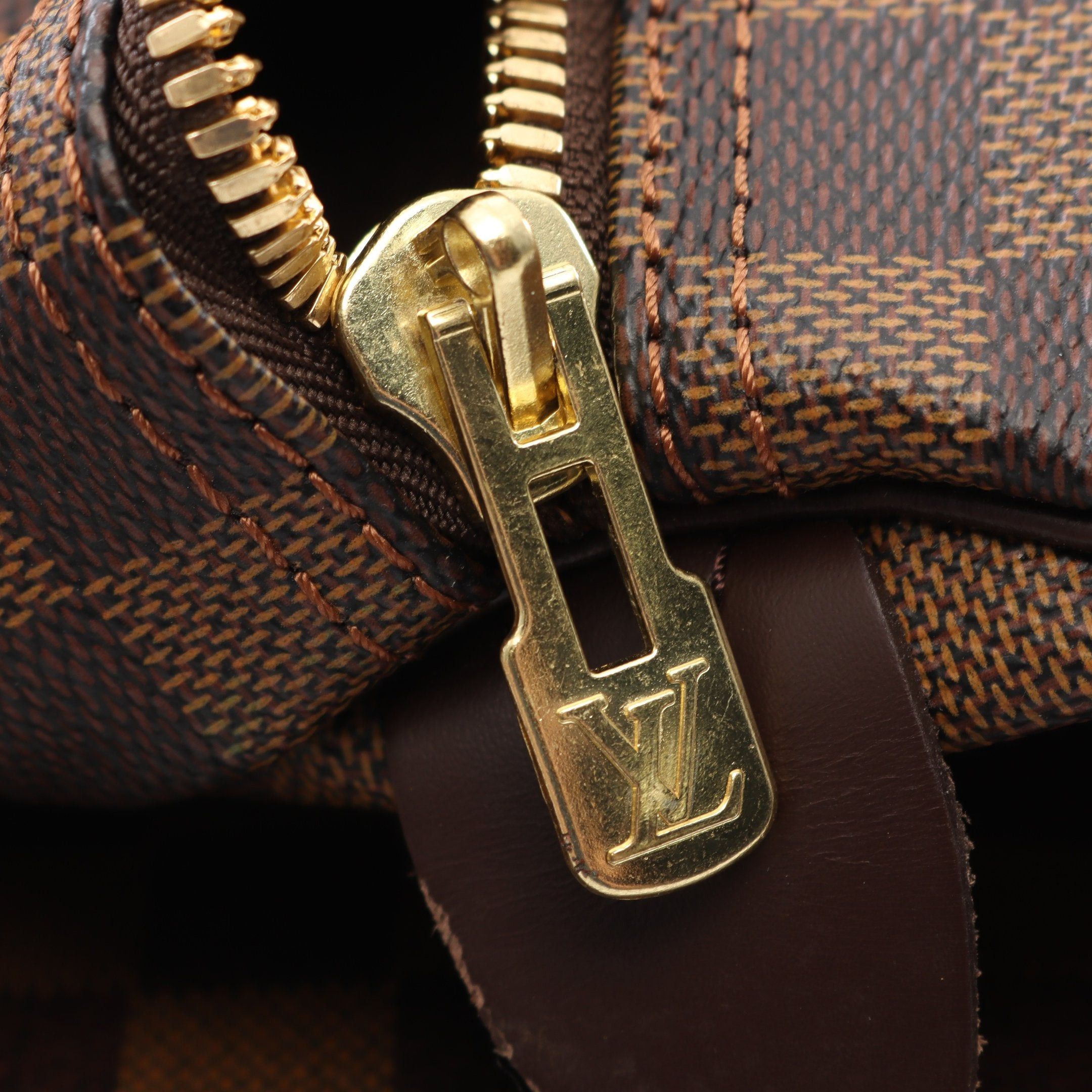 Louis Vuitton Louis Vuitton Keepall 50 Damier Ebene Boston Bag Leather Brown Size ONE SIZE - 8 Thumbnail