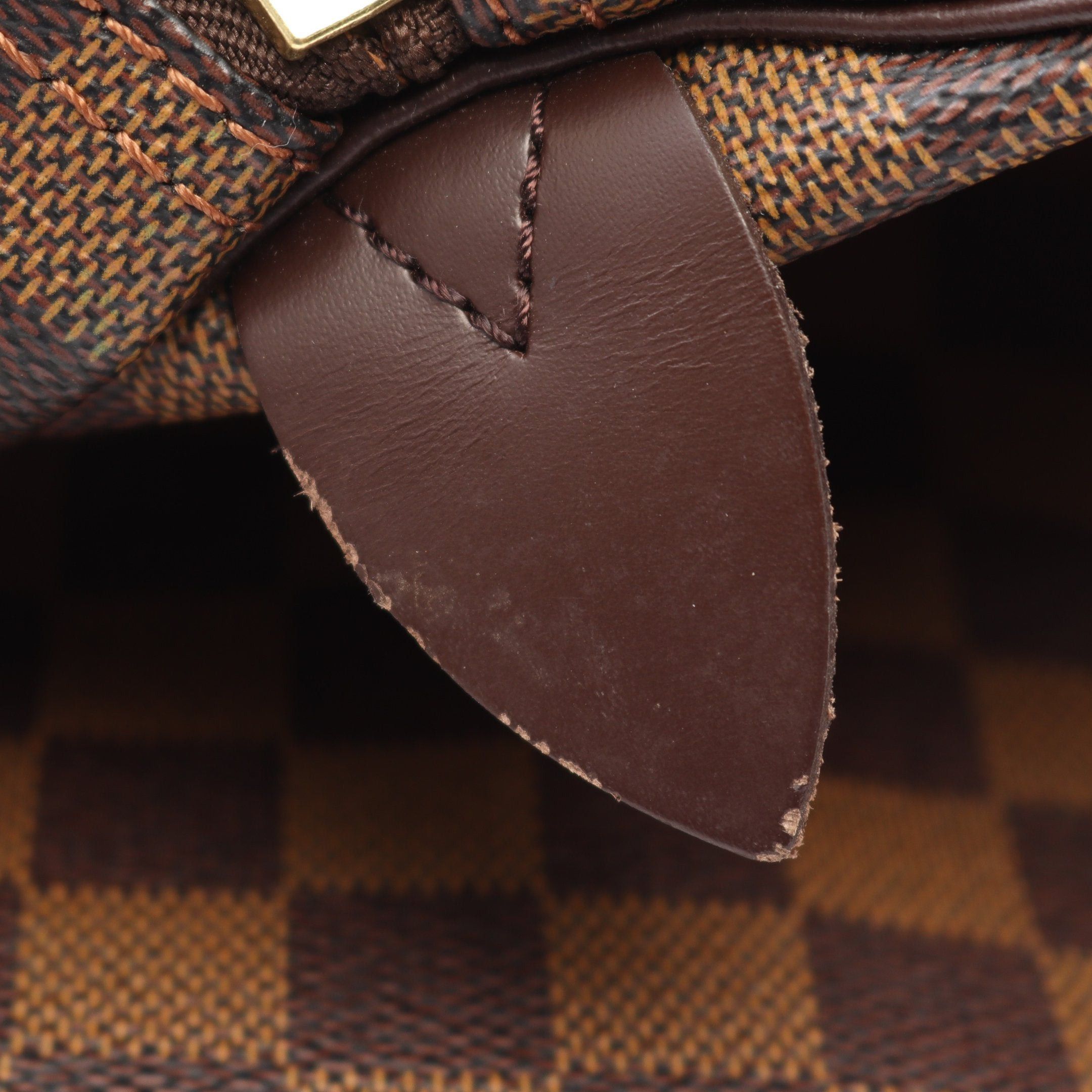 Louis Vuitton Louis Vuitton Keepall 50 Damier Ebene Boston Bag Leather Brown Size ONE SIZE - 9 Thumbnail