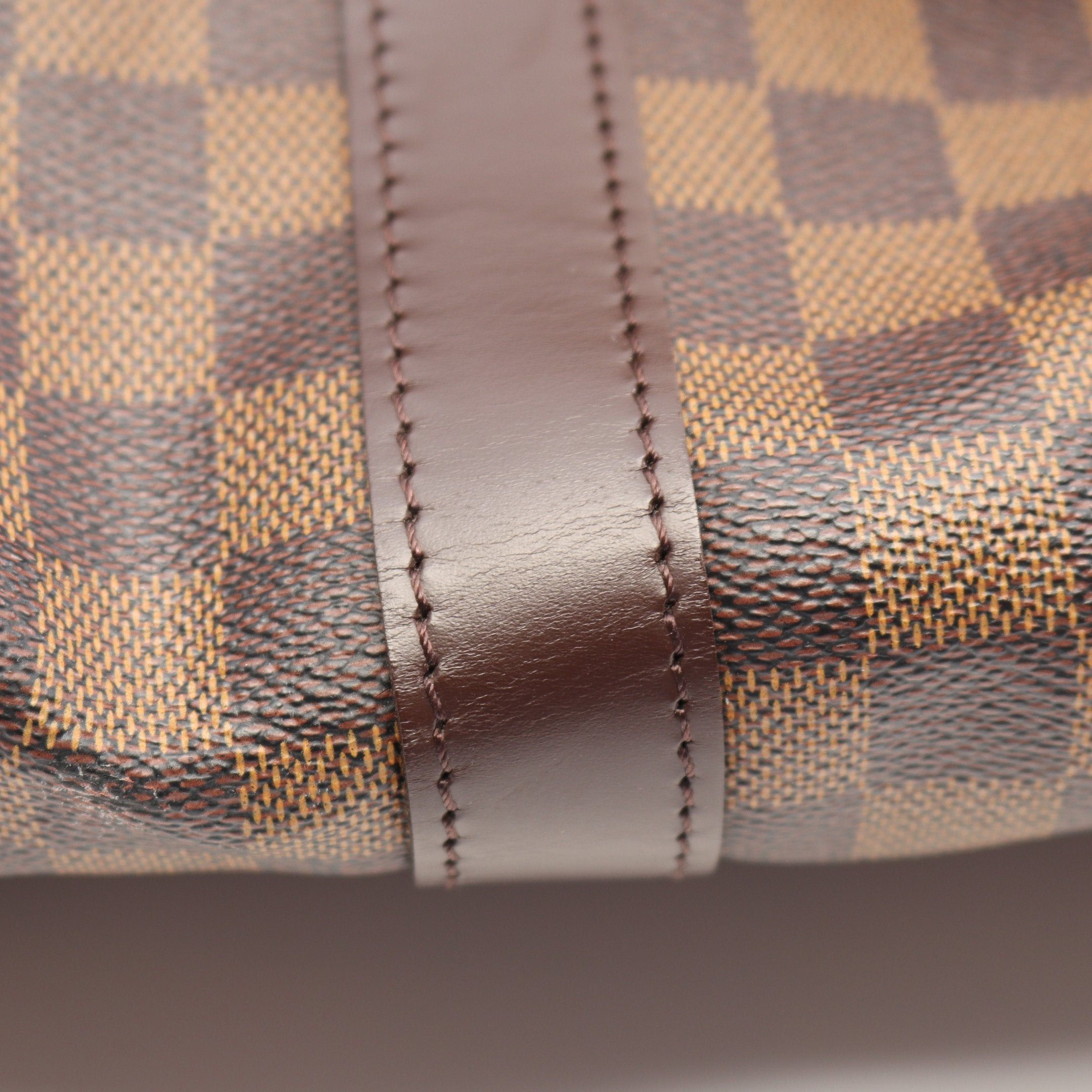 Louis Vuitton Louis Vuitton Keepall 50 Damier Ebene Boston Bag Leather Brown Size ONE SIZE - 7 Thumbnail