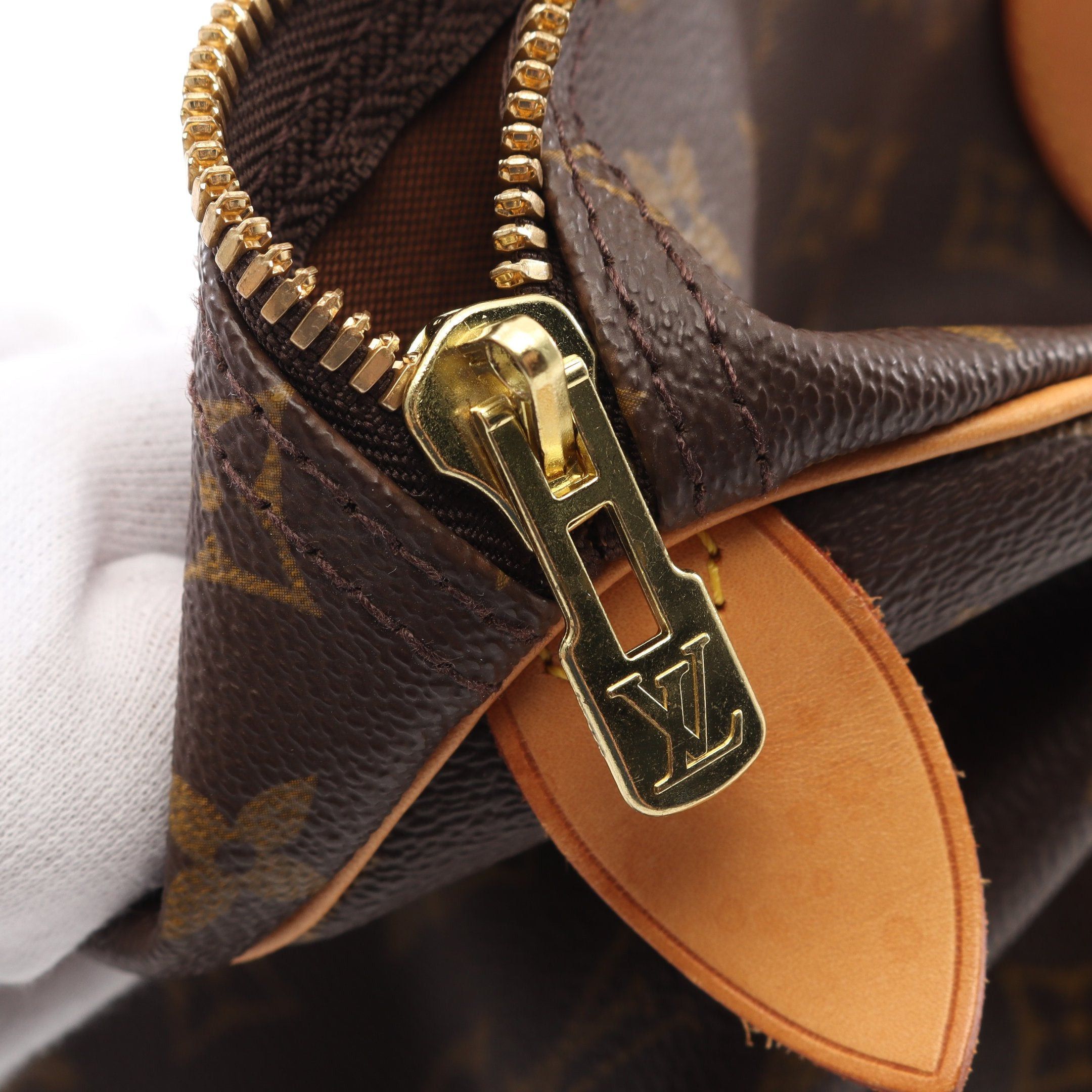 Louis Vuitton Louis Vuitton Keepall 45 Monogram Boston Bag Leather Brown Size ONE SIZE - 9 Thumbnail