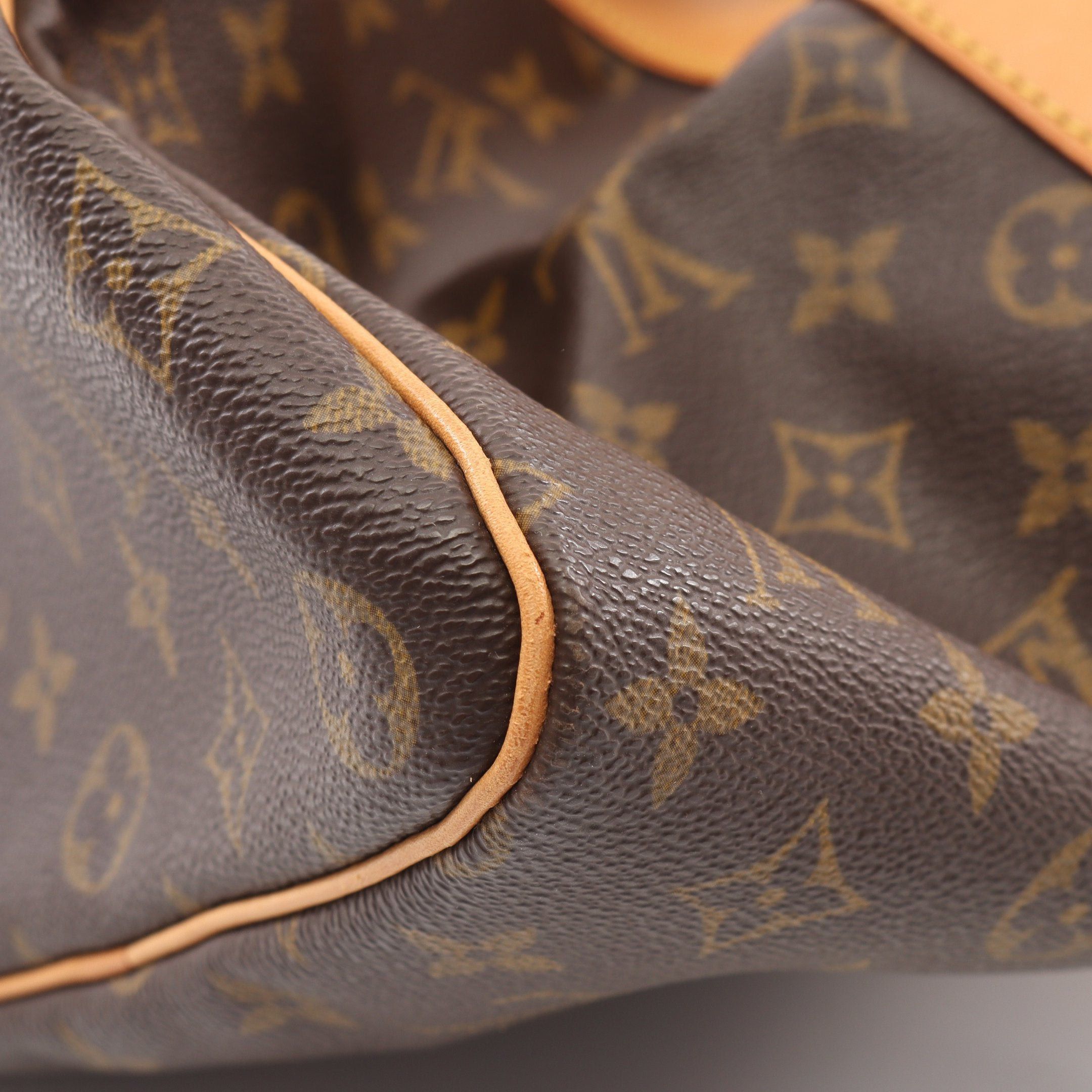 Louis Vuitton Louis Vuitton Keepall 45 Monogram Boston Bag Leather Brown Size ONE SIZE - 6 Thumbnail