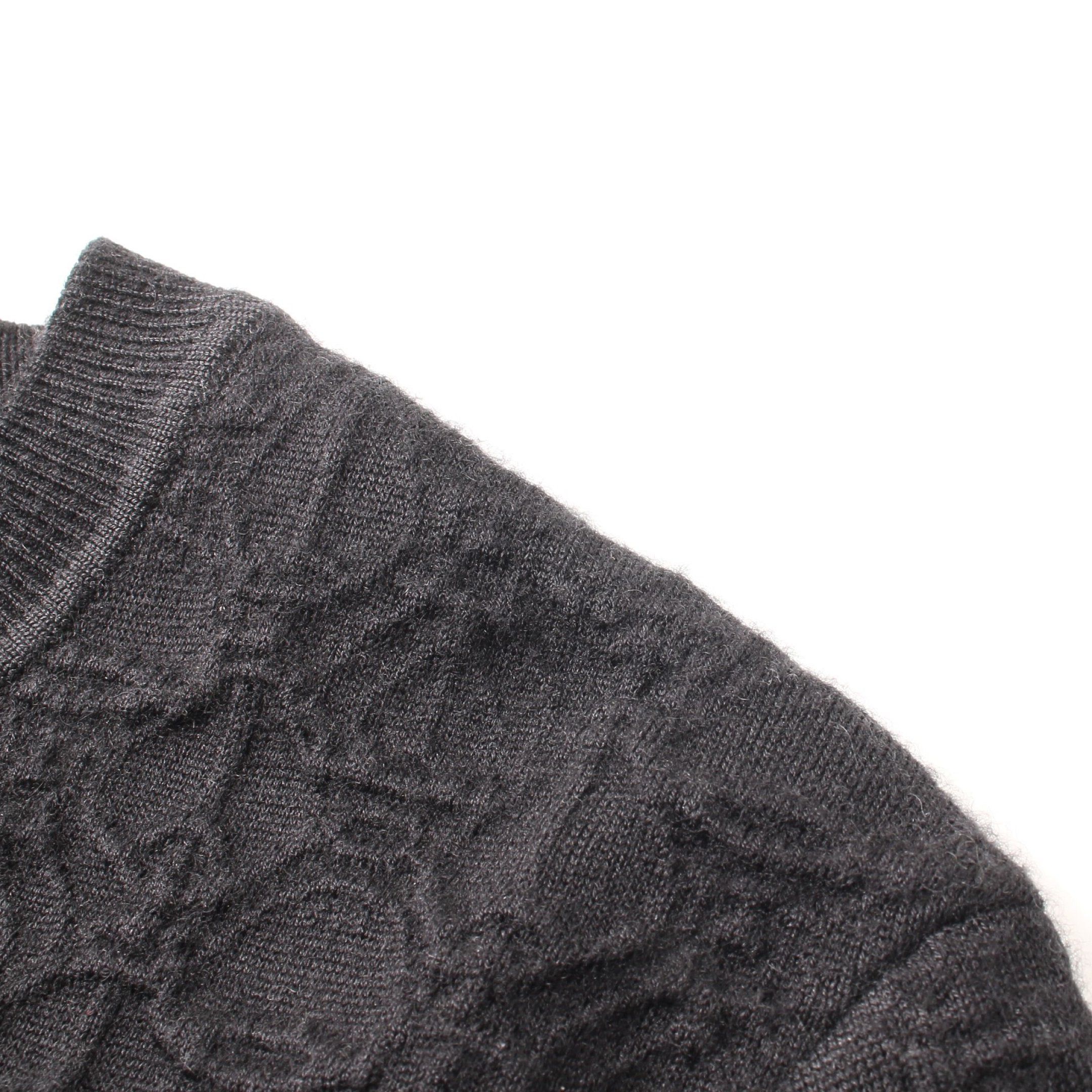 Hermes Hermes One Piece All-Over Pattern Cashmere Silk Black Size ONE SIZE - 6 Thumbnail