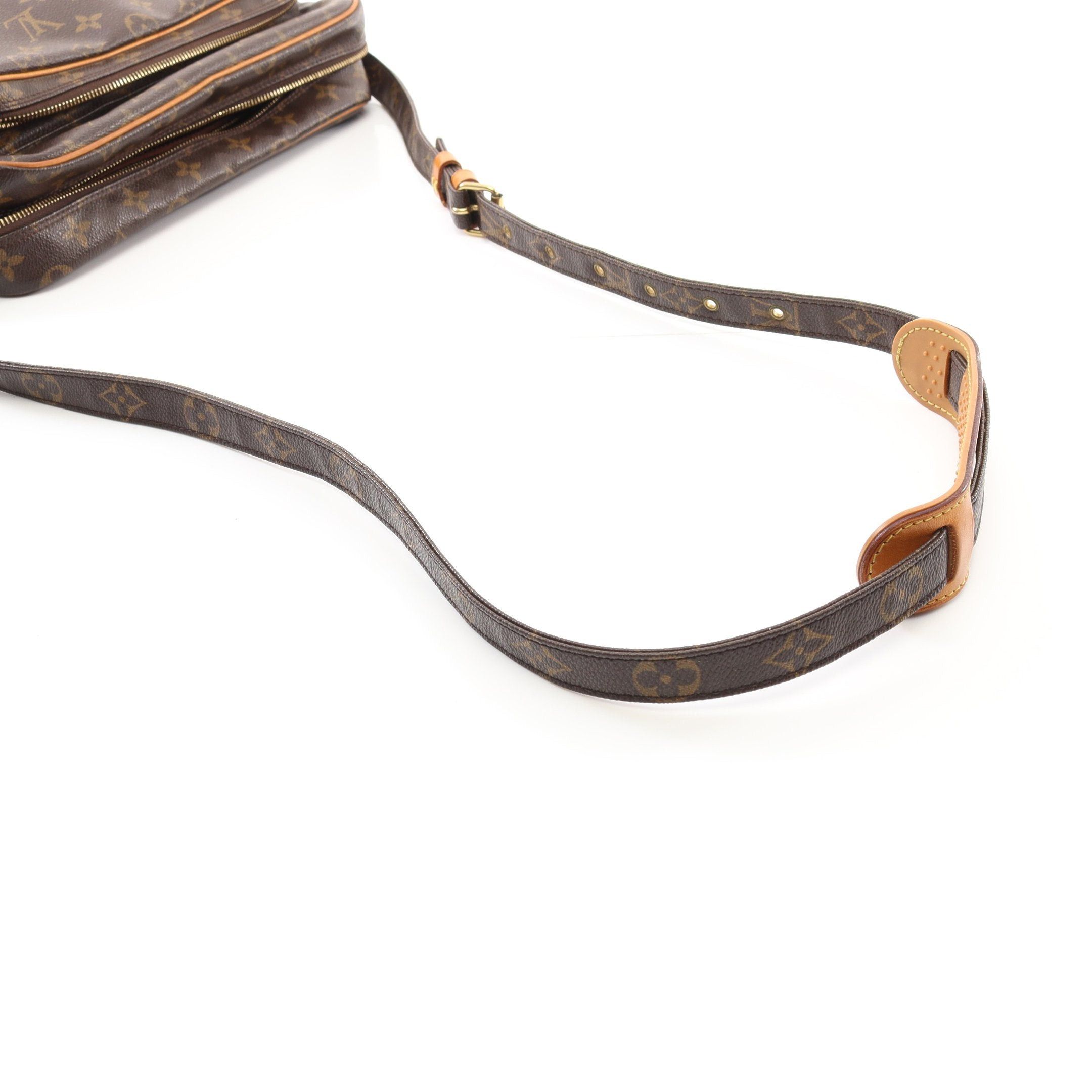 Louis Vuitton Louis Vuitton Nil Monogram Shoulder Bag Leather Brown Size ONE SIZE - 10 Thumbnail