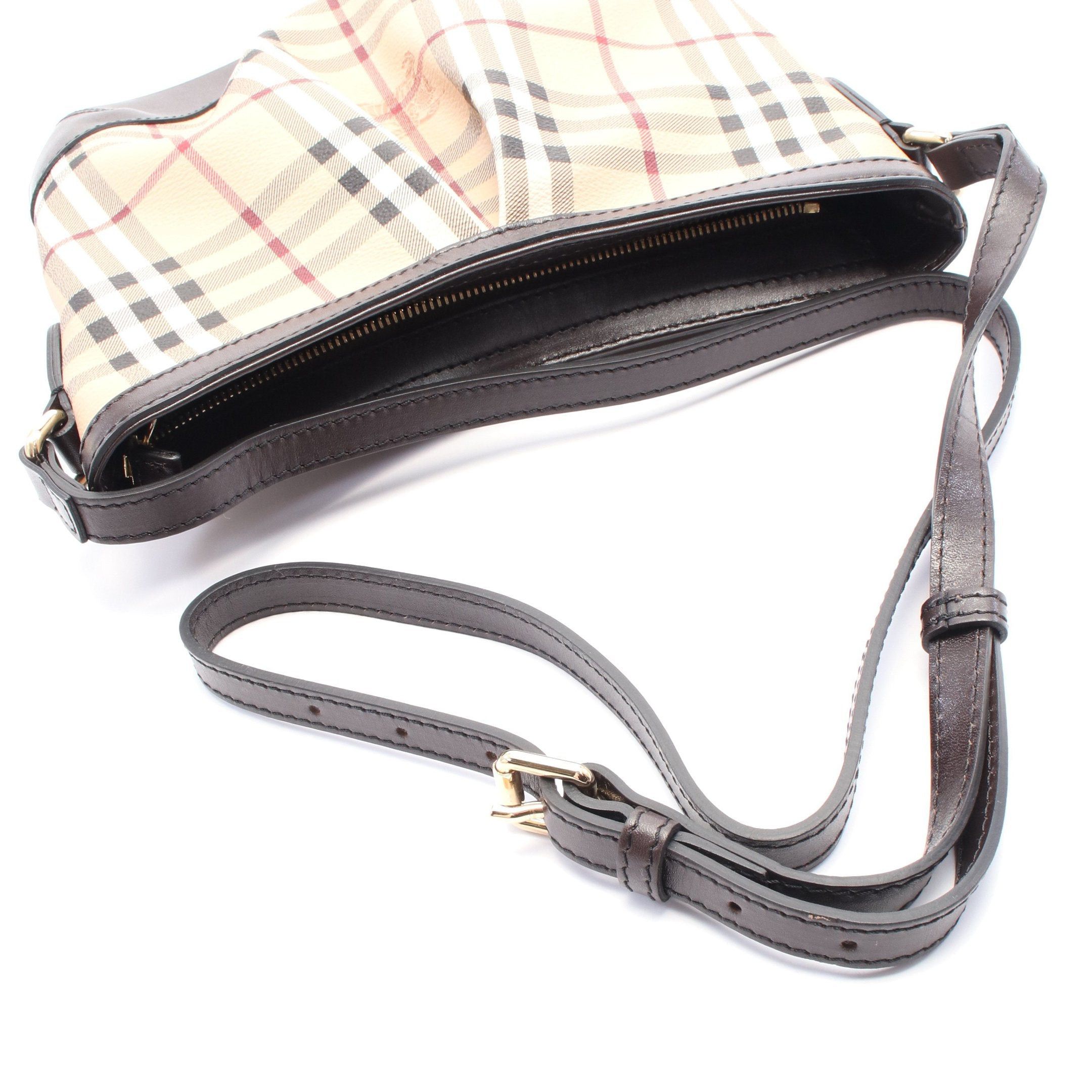 Burberry Burberry Shoulder Bag Leather Beige Multicolor Dark Brown Size ONE SIZE - 5 Thumbnail